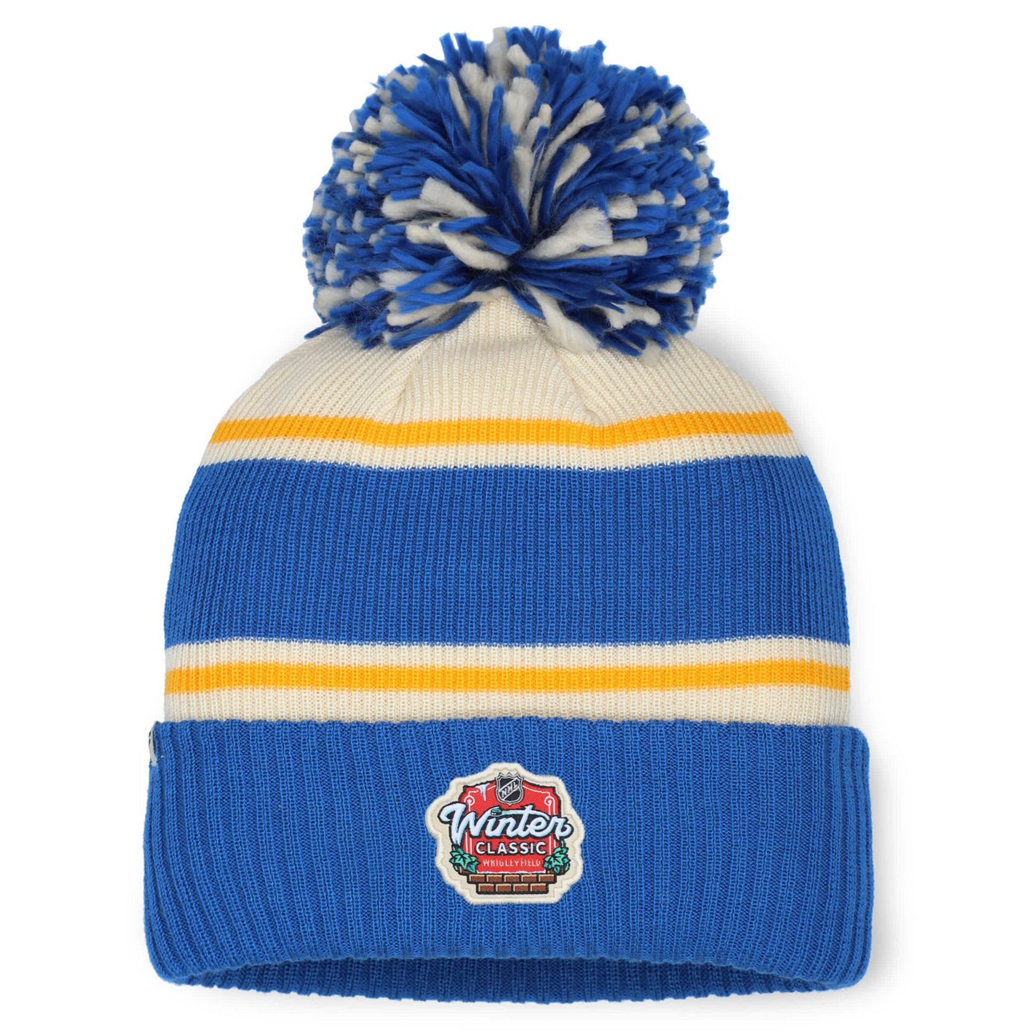 Wo Fanatics Cream St Louis s 2025 NHL Winter Classic Cuffed Knit Hat with Pom                                                    - view number 2