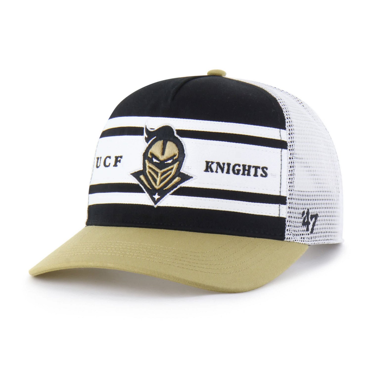 Youth '47 Gold UCF Knights Super Stripe Hitch Adjustable Trucker Hat