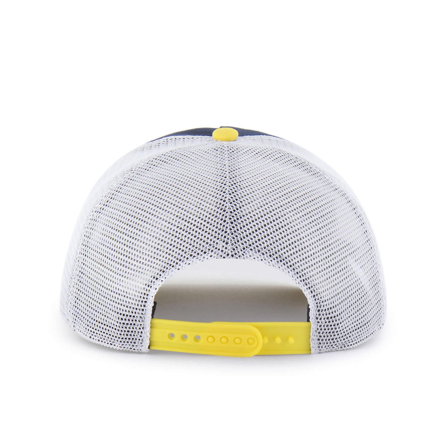Youth '47 Maize Michigan Wolverines Super Stripe Hitch Adjustable Trucker Hat - view number 3