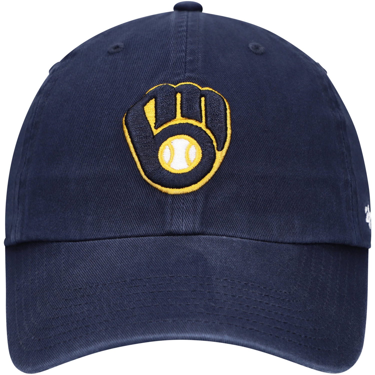 Youth '47 Milwaukee Brewers Team Logo Clean Up Adjustable Hat                                                                    - view number 2