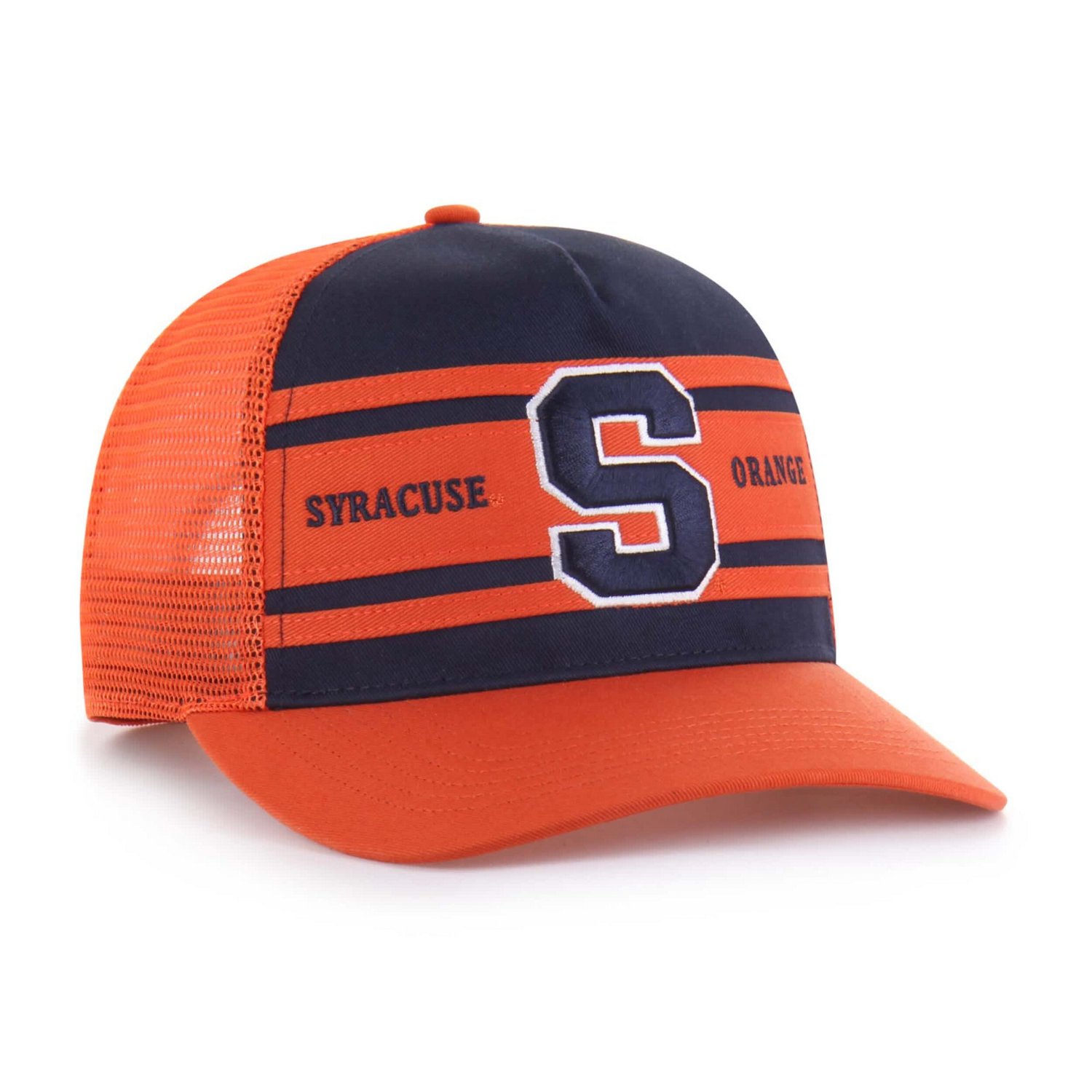 Youth '47 Orange Syracuse Orange Super Stripe Hitch Adjustable Trucker Hat - view number 2