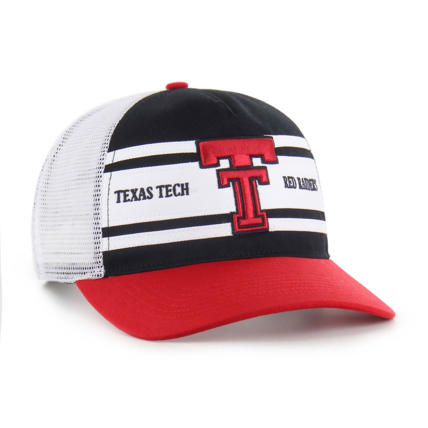 Youth '47 Red Texas Tech Red Raiders Super Stripe Hitch Adjustable Trucker Hat - view number 2