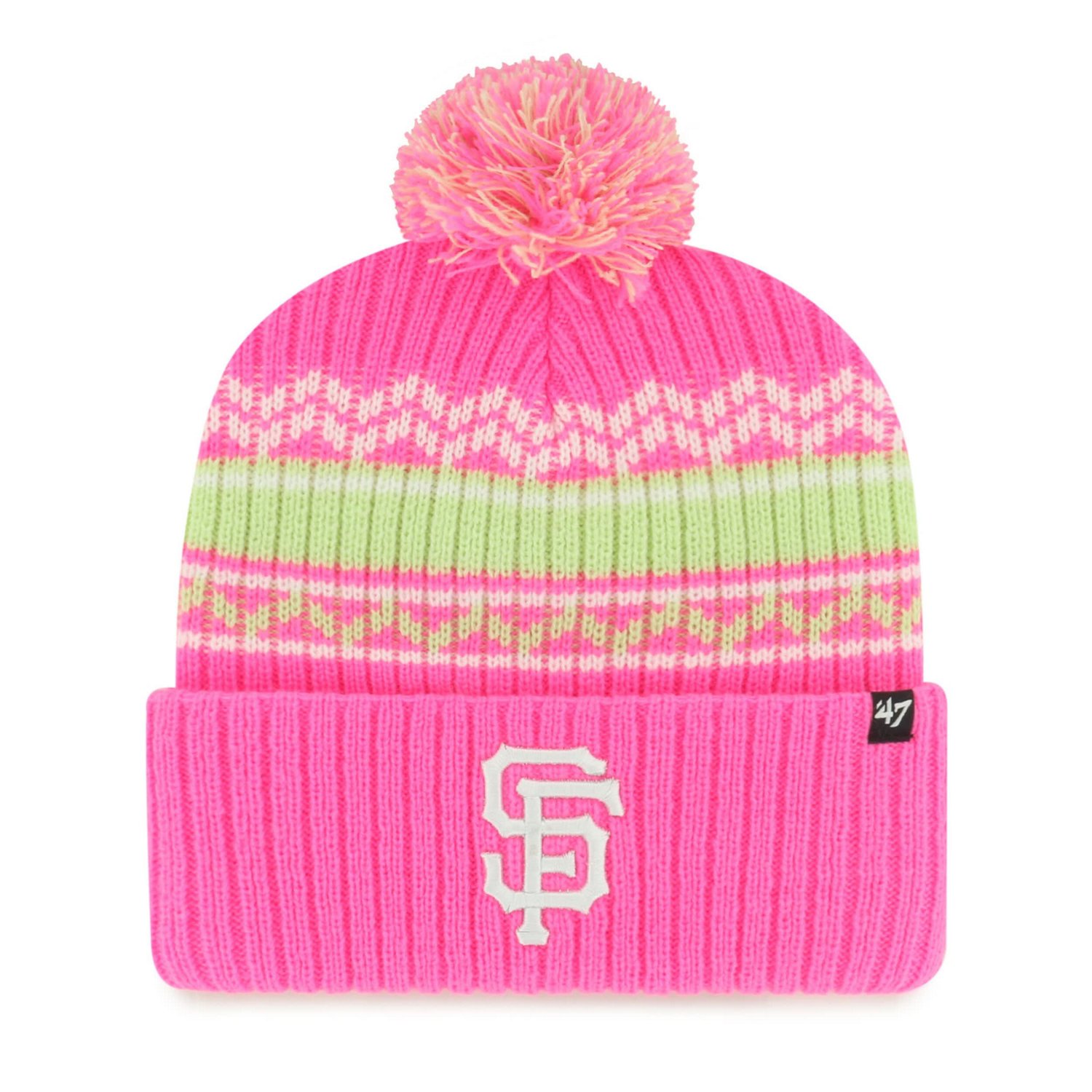Youth '47 San Francisco Giants Polar Vortex Cuffed Knit Hat with Pom