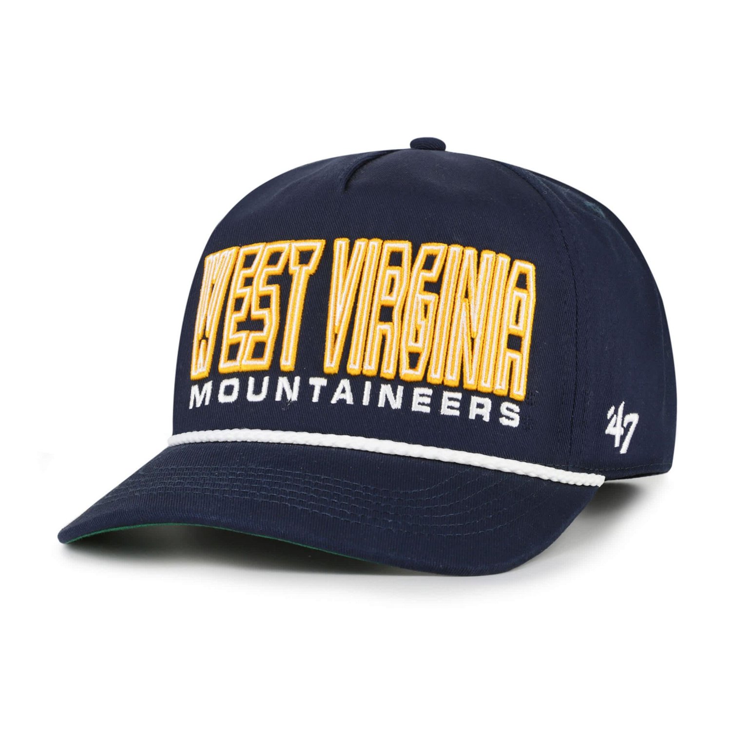 Youth '47 West Virginia Mountaineers Byline Hitch Adjustable Hat - view number 2