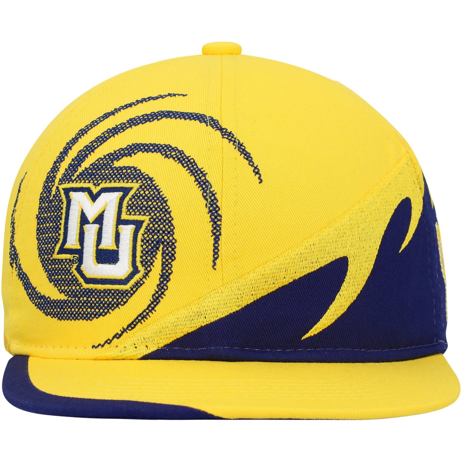 Youth Mitchell  Ness Blue Marquette en Eagles Spiral Snapback Hat - view number 2