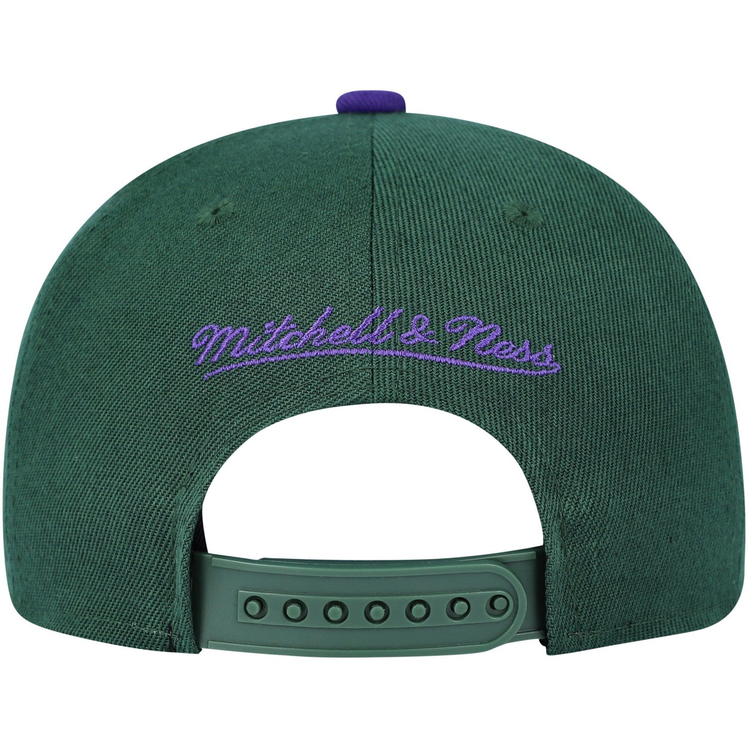 Youth Mitchell  Ness Hunter Purple Milwaukee Bucks Two-Tone Snapback Hat                                                         - view number 4