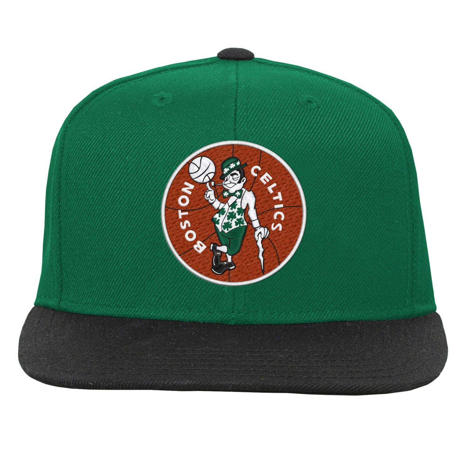 Youth Mitchell  Ness Kelly Black Boston Celtics Two-Tone Snapback Hat