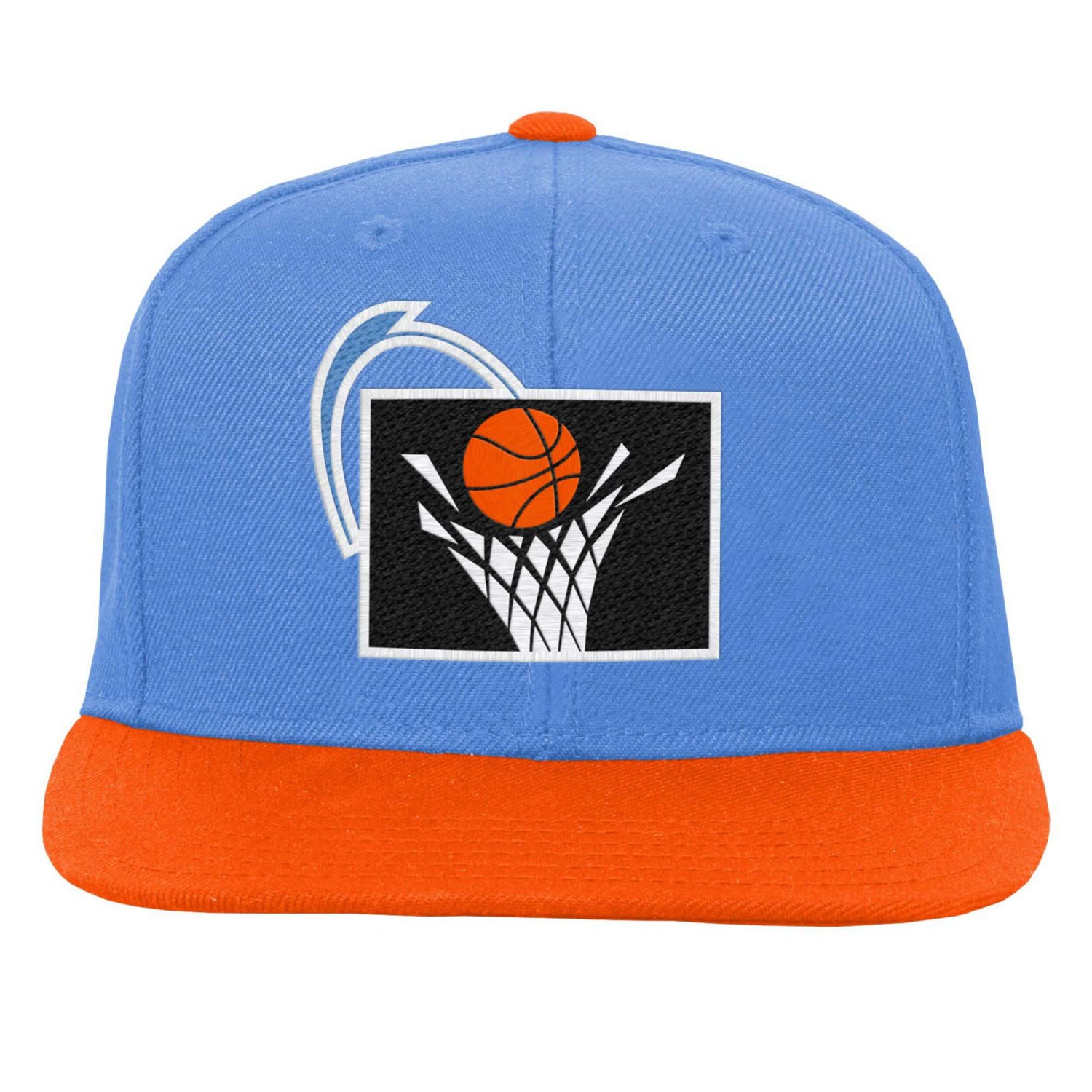 Youth Mitchell  Ness Orange Cleveland Cavaliers Two-Tone Snapback Hat - view number 2