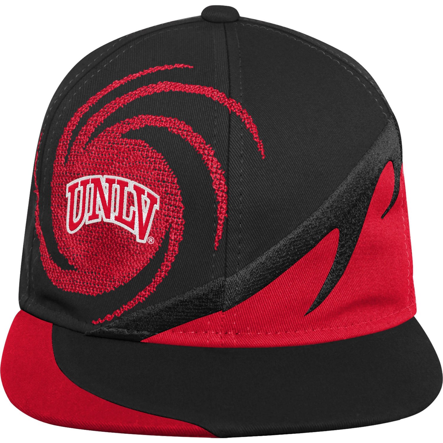 Youth Mitchell  Ness UNLV Rebels Spiral Snapback Hat - view number 2