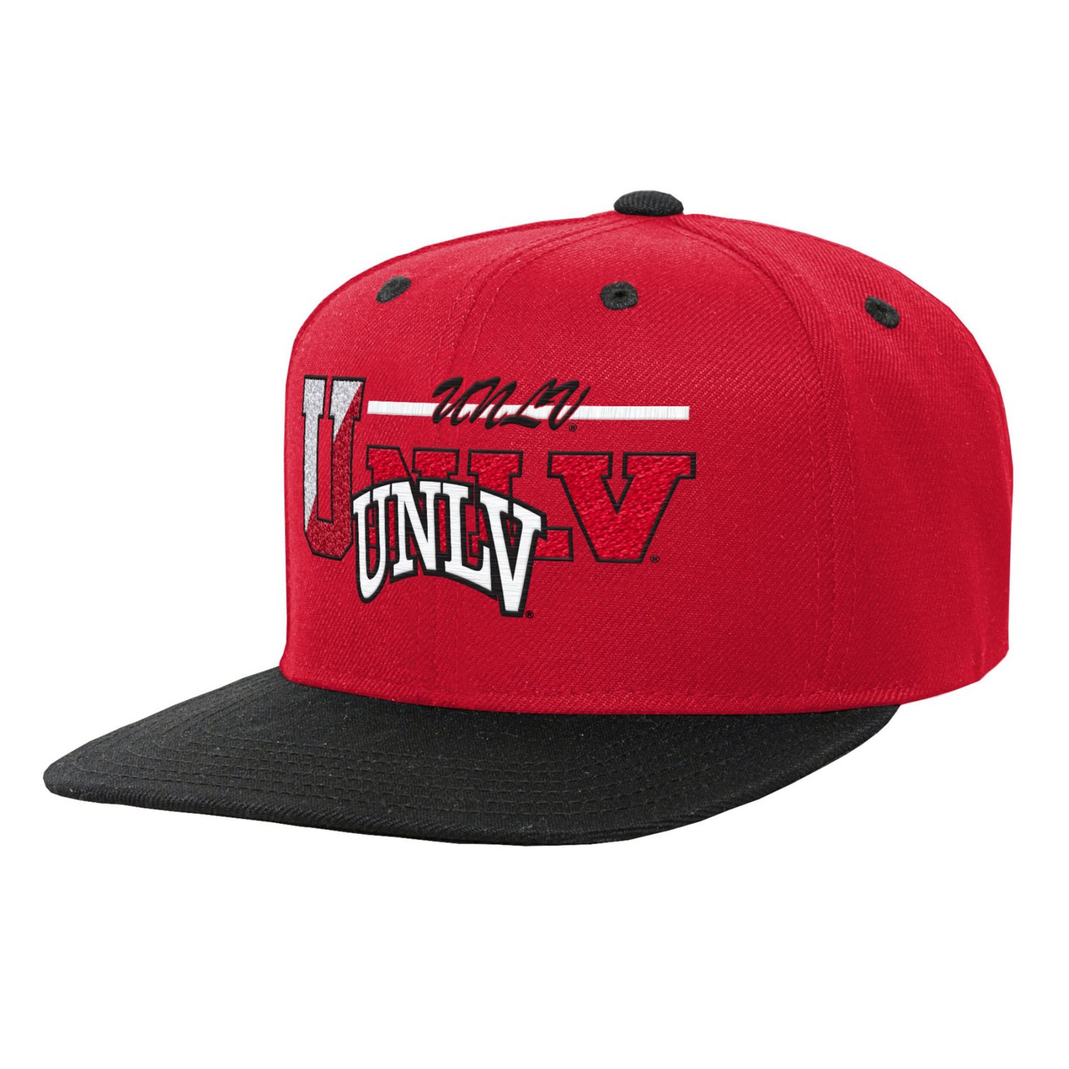 Youth Mitchell  Ness UNLV Rebels Varsity Letter Snapback Hat - view number 1