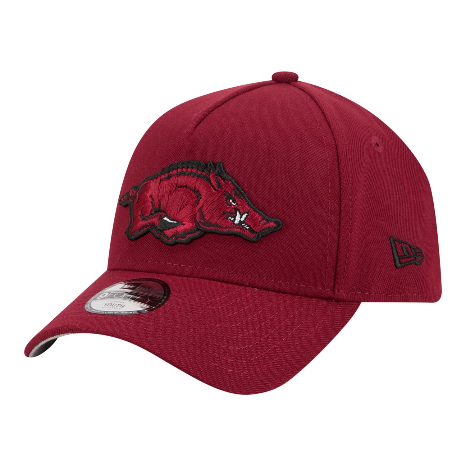Youth New Era Arkansas Razorbacks 9FORTY A-Frame Adjustable Hat