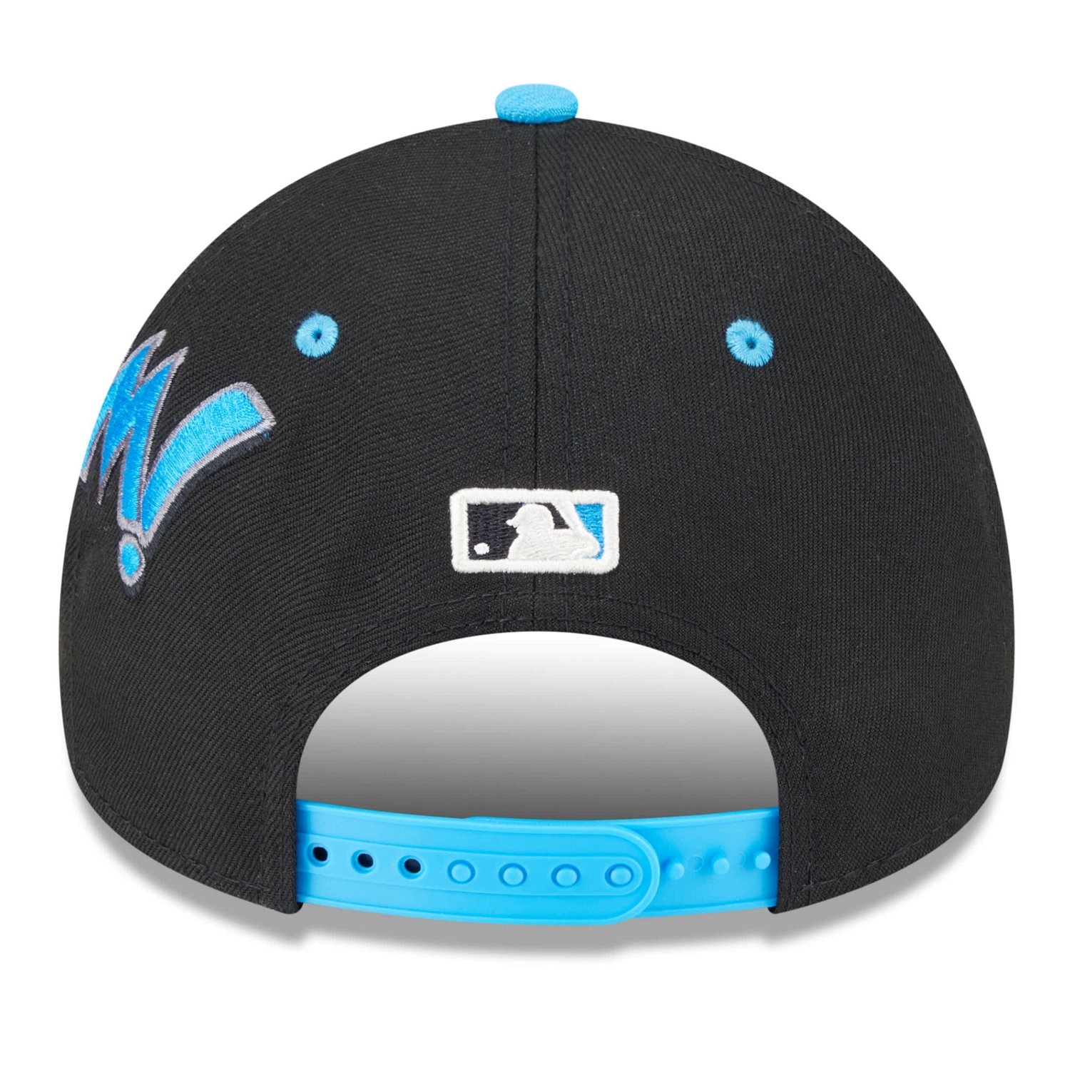 Youth New Era Blue Miami Marlins 2025 MLB Diamond Hero Edition A-Frame 9FORTY Adjustable Hat - view number 4