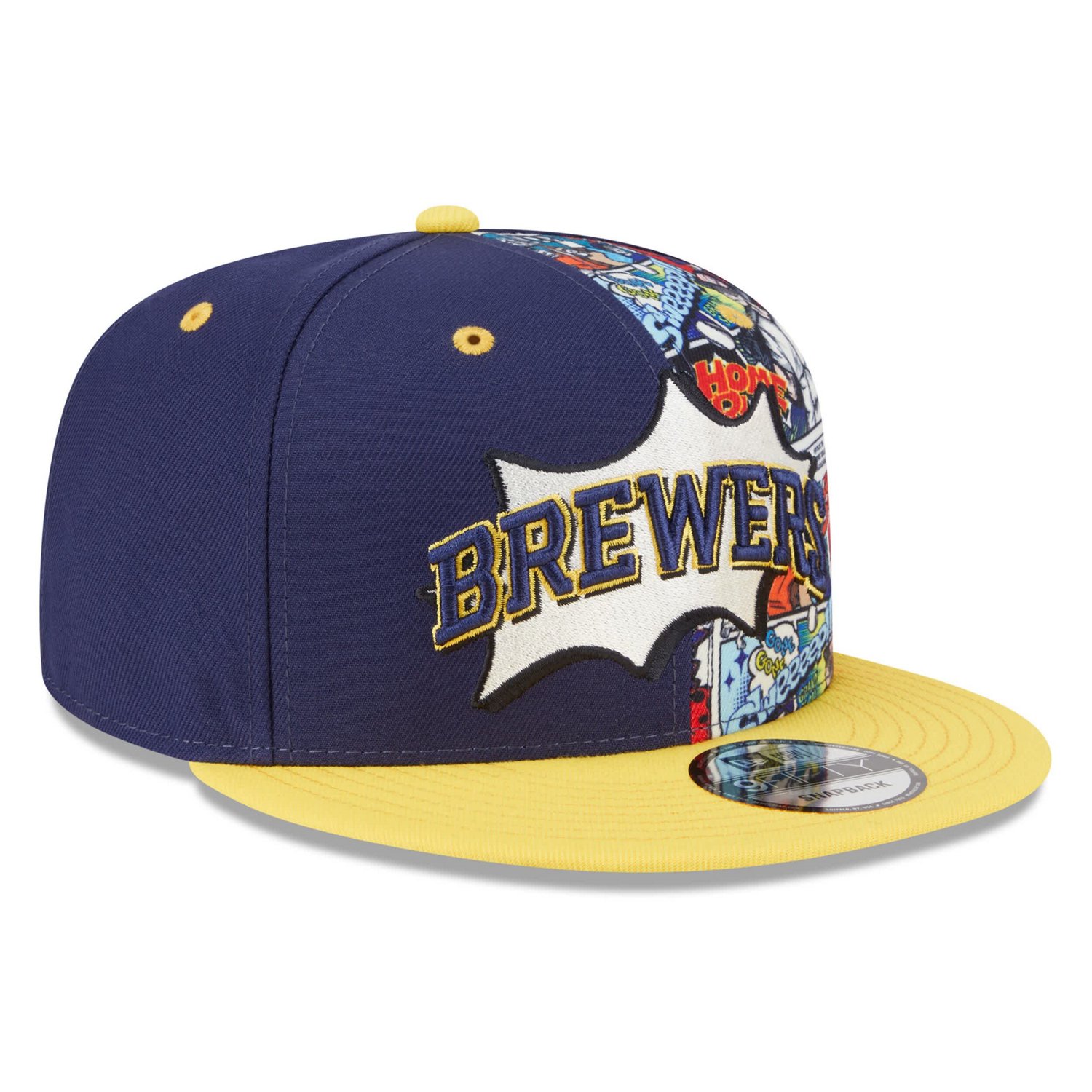 Youth New Era Gold Milwaukee Brewers 2025 MLB Diamond Hero Edition 9FIFTY Snapback Hat - view number 3