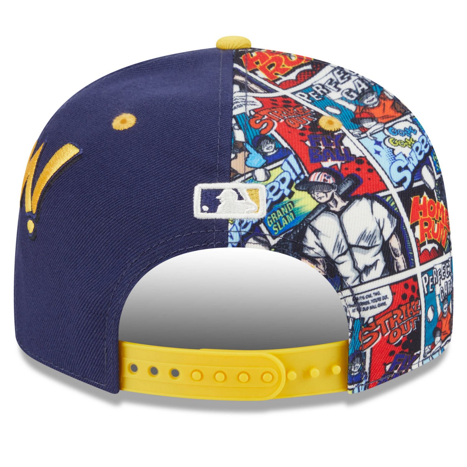 Youth New Era Gold Milwaukee Brewers 2025 MLB Diamond Hero Edition 9FIFTY Snapback Hat - view number 4