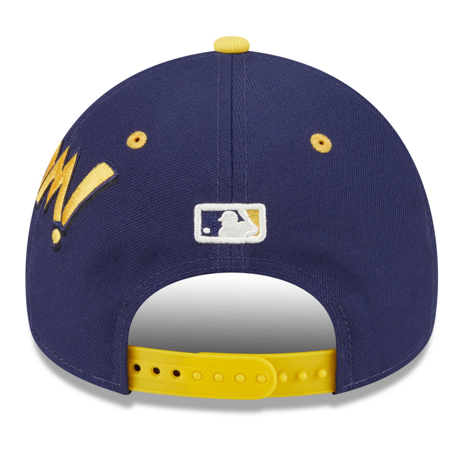 Youth New Era Gold Milwaukee Brewers 2025 MLB Diamond Hero Edition A-Frame 9FORTY Adjustable Hat - view number 4