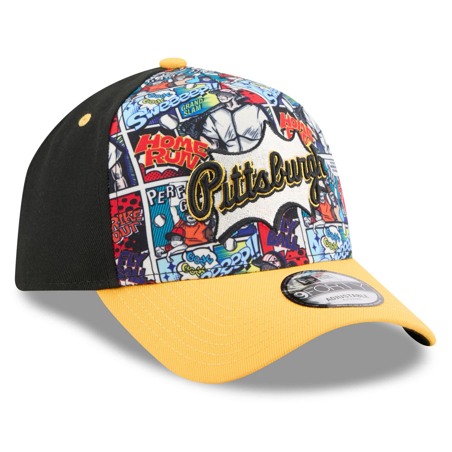 Youth New Era Gold Pittsburgh Pirates 2025 MLB Diamond Hero Edition A-Frame 9FORTY Adjustable Hat - view number 3