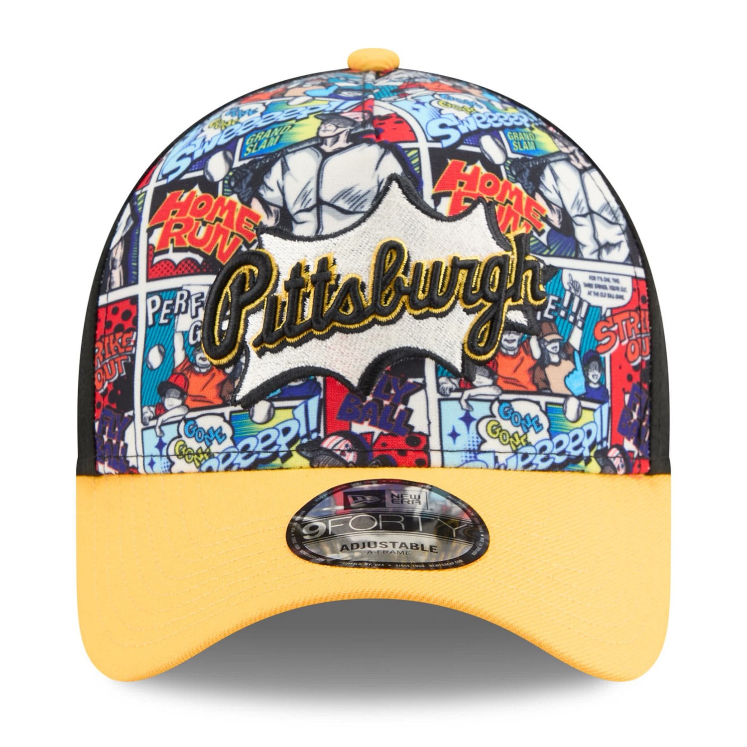 Youth New Era Gold Pittsburgh Pirates 2025 MLB Diamond Hero Edition A-Frame 9FORTY Adjustable Hat - view number 2