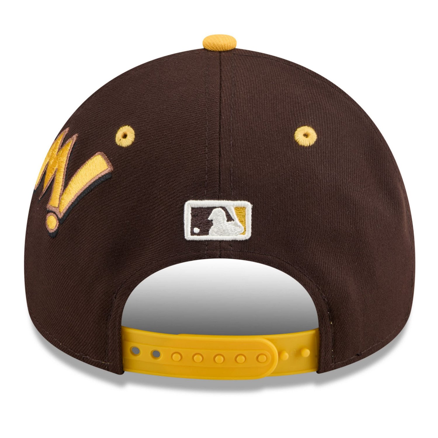 Youth New Era Gold San Diego Padres 2025 MLB Diamond Hero Edition A-Frame 9FORTY Adjustable Hat - view number 4
