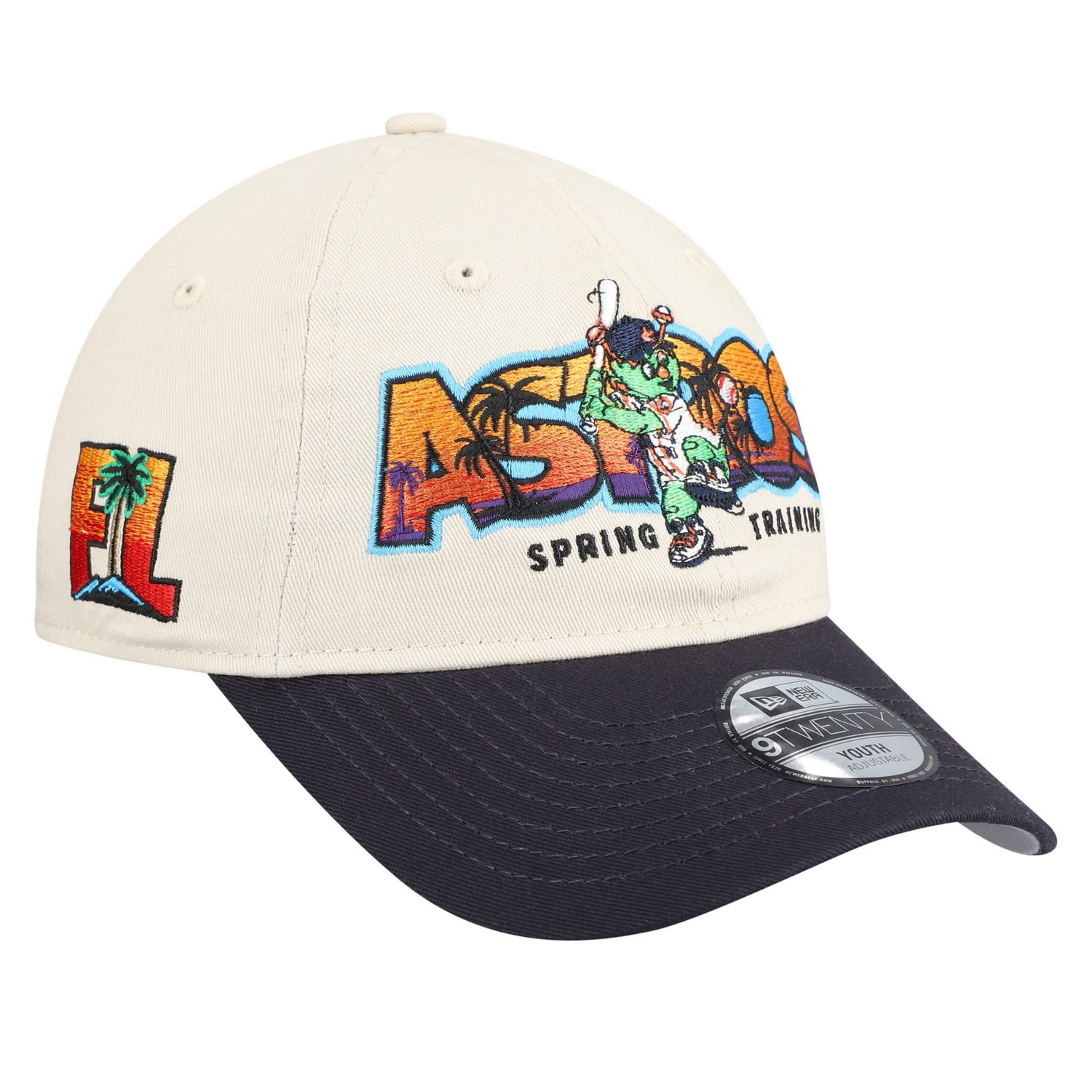 Youth New Era Houston Astros 2026 Spring Training Fan Pack Batter 9TWENTY Adjustable Hat