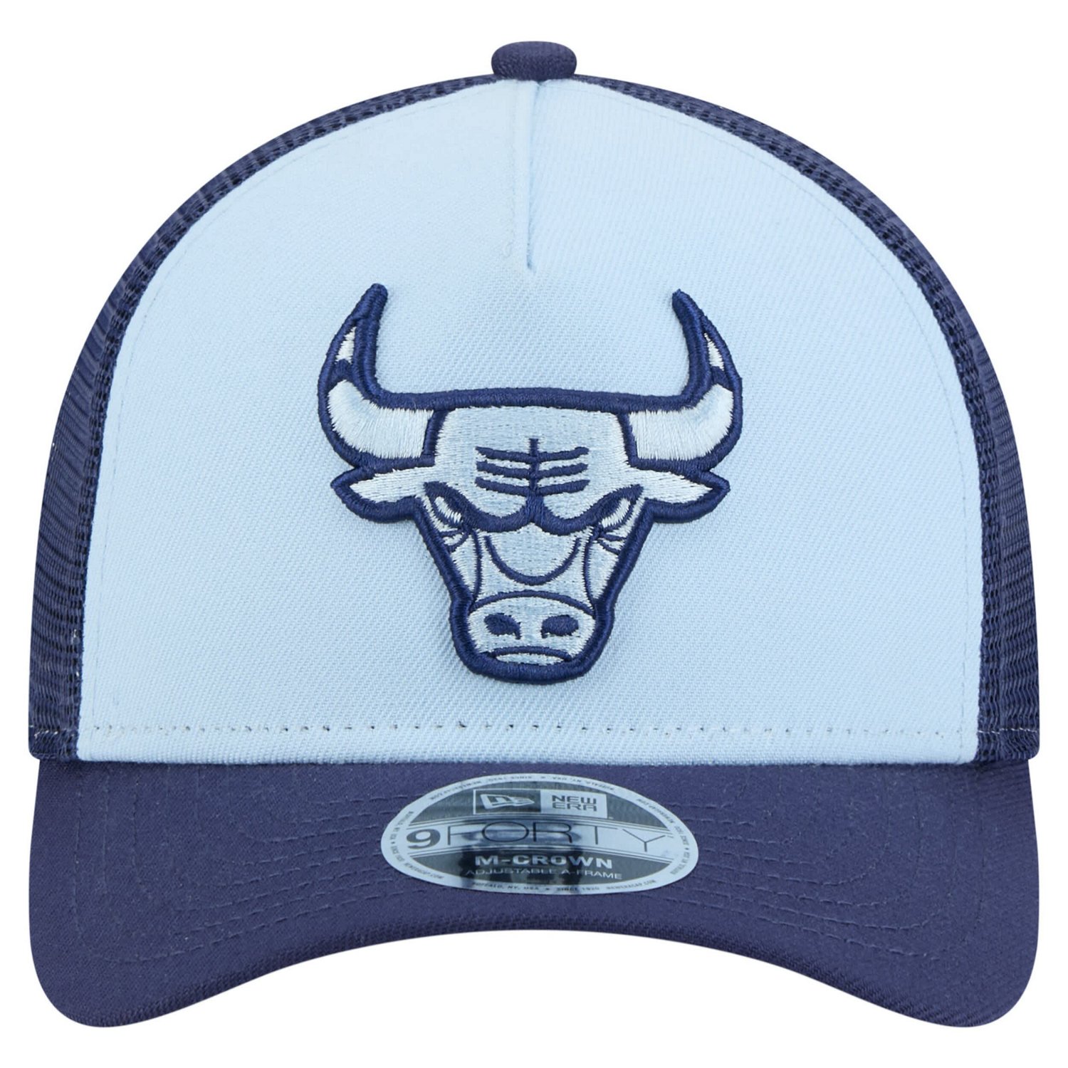 Youth New Era Light Chicago Bulls Colorpack A-Frame 9FORTY Trucker Adjustable Hat - view number 2