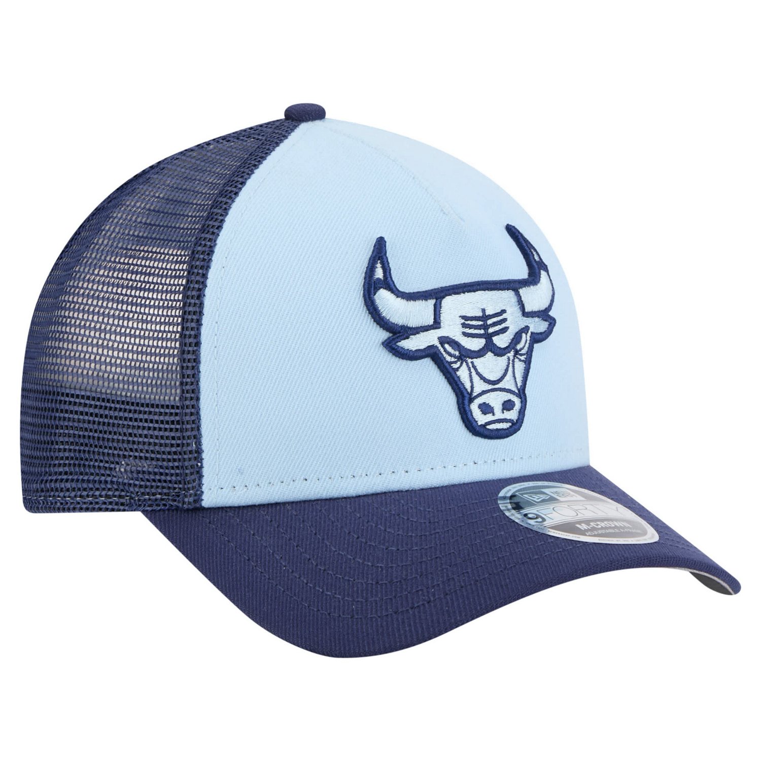 Youth New Era Light Chicago Bulls Colorpack A-Frame 9FORTY Trucker Adjustable Hat - view number 3