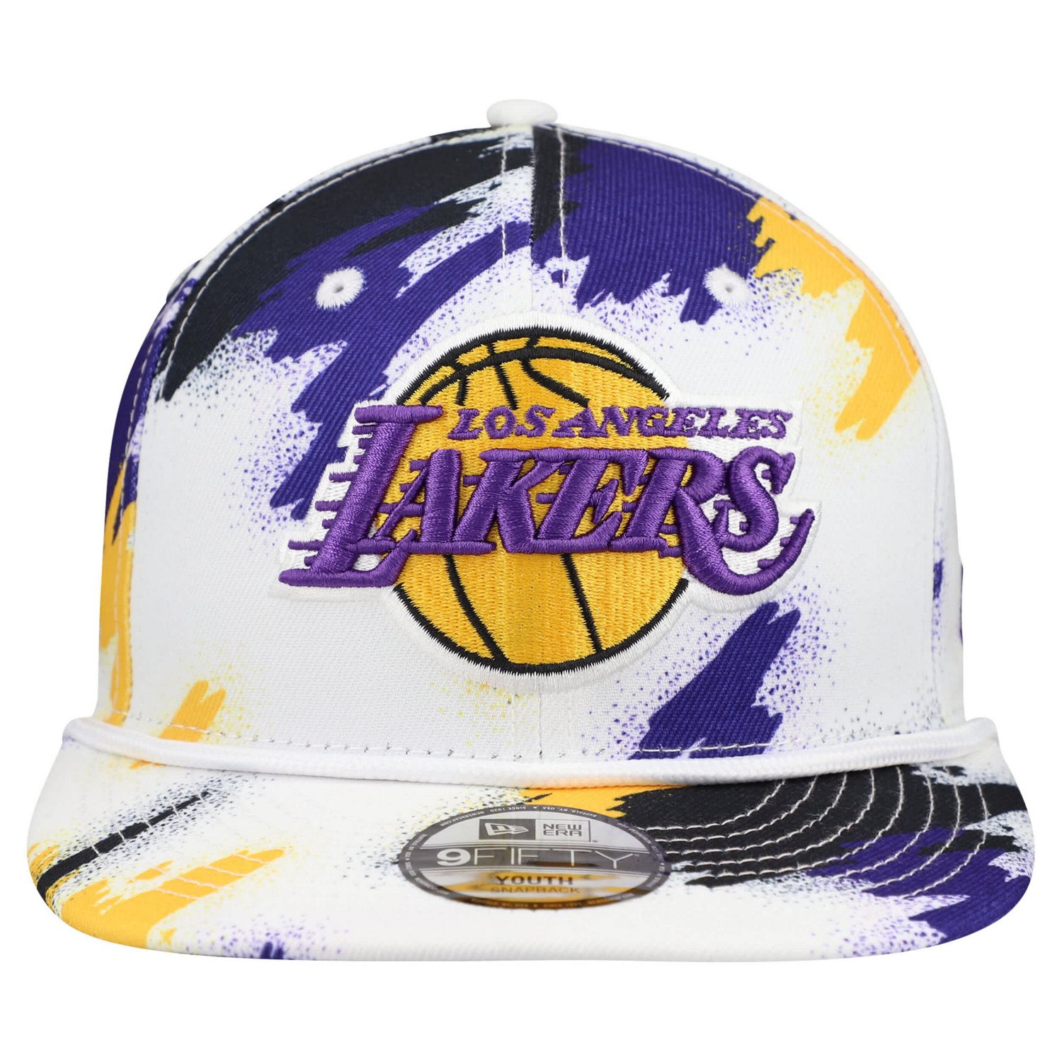 Youth New Era Los Angeles Lakers Paint 9FIFTY Snapback Hat - view number 2