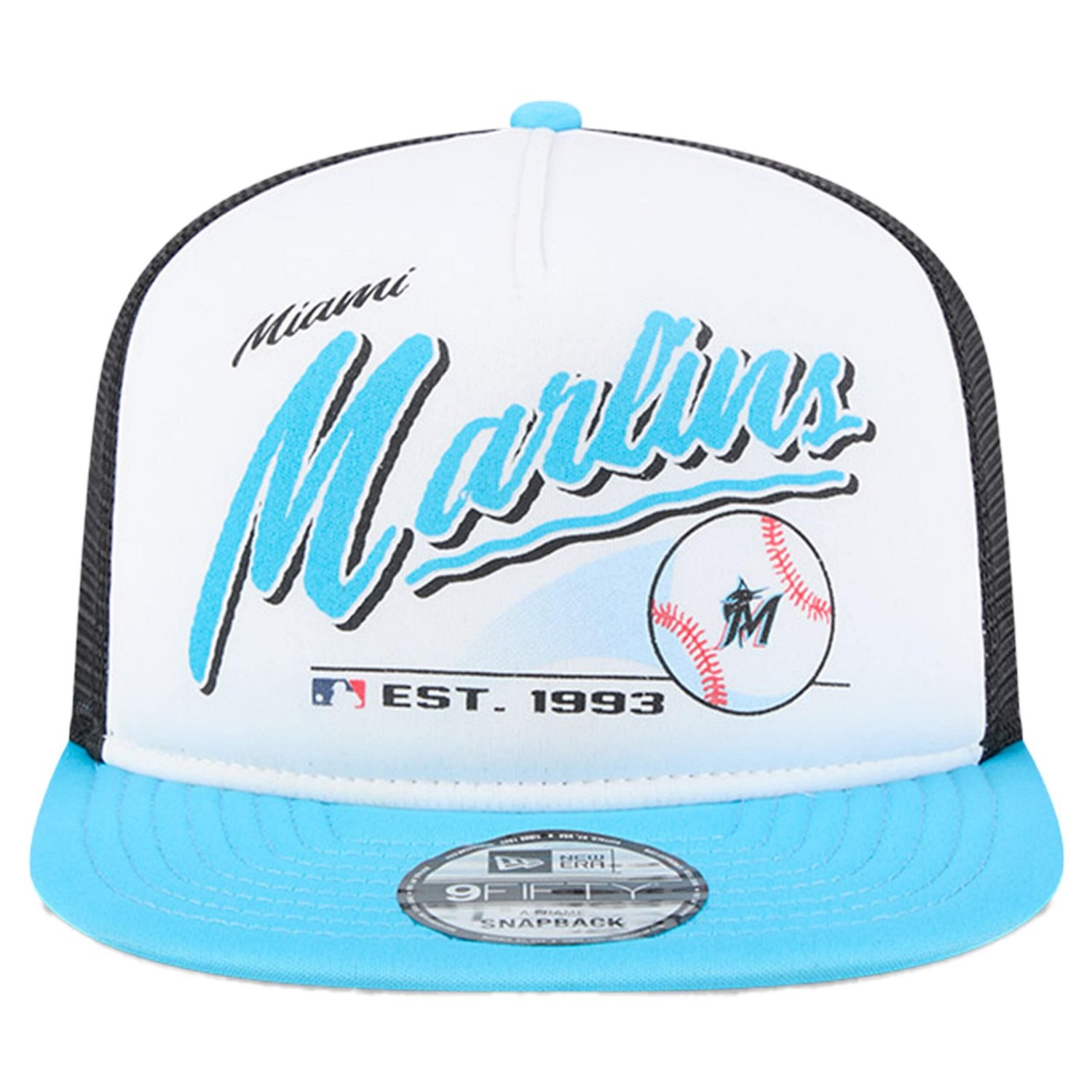 Youth New Era Miami Marlins Retro 9FIFTY Snapback Hat - view number 2