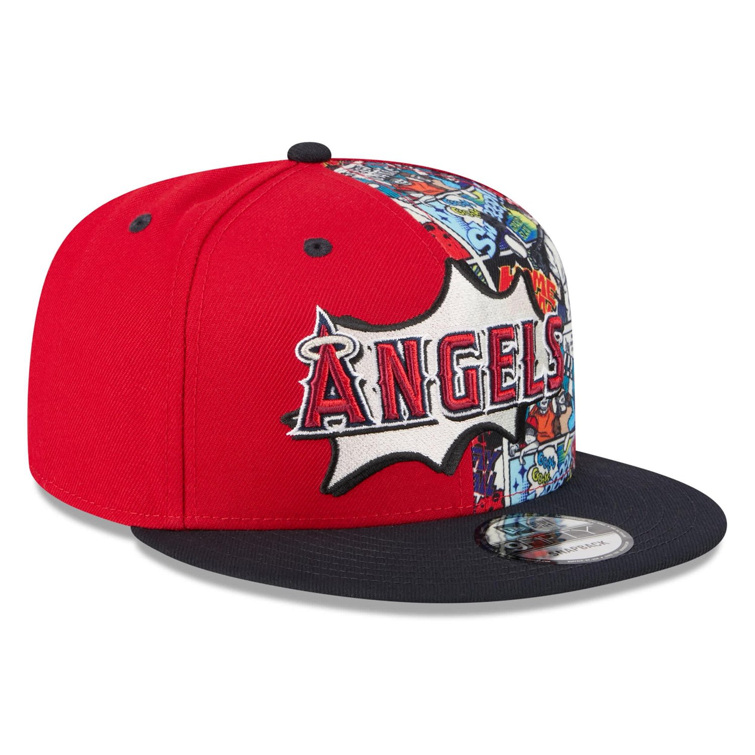 Youth New Era Navy Los Angeles Angels 2025 MLB Diamond Hero Edition 9FIFTY Snapback Hat - view number 3