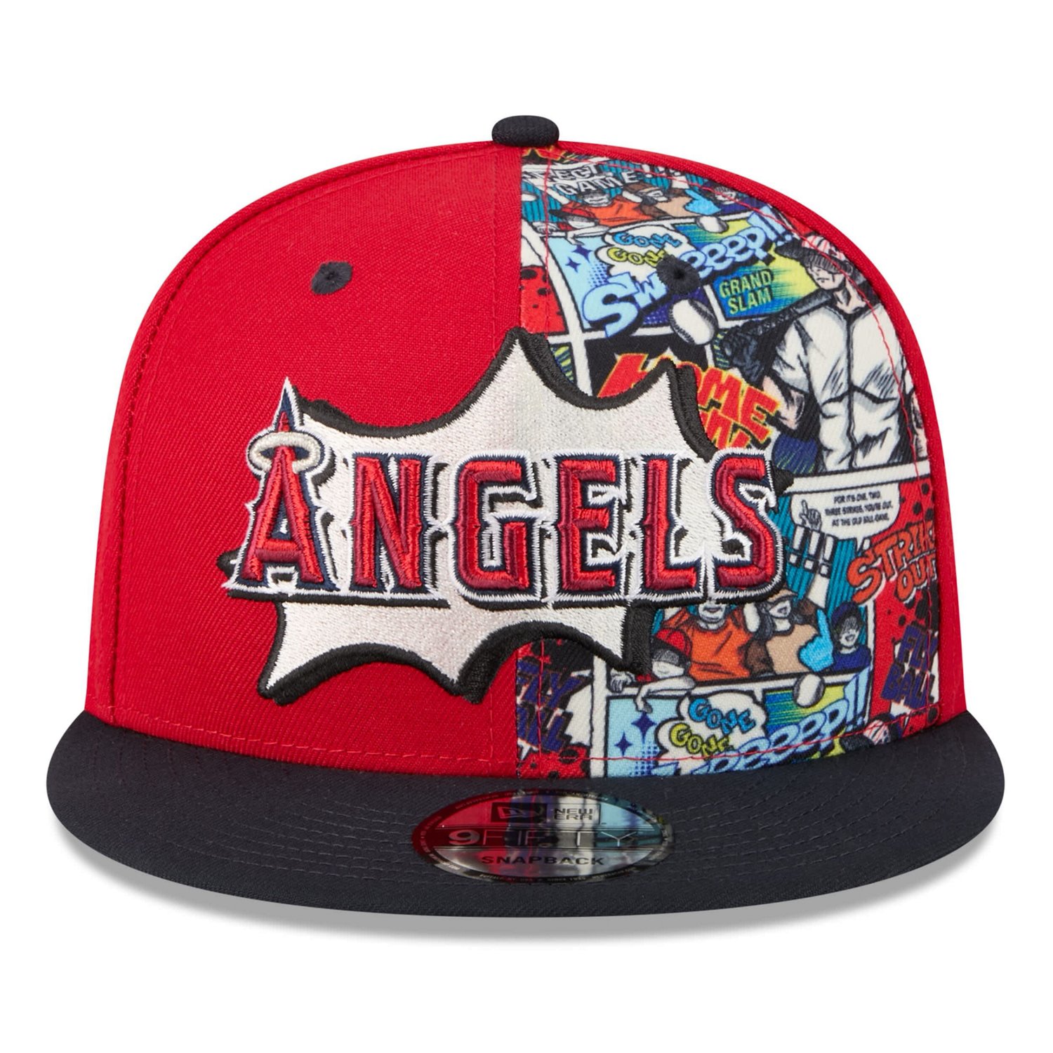 Youth New Era Navy Los Angeles Angels 2025 MLB Diamond Hero Edition 9FIFTY Snapback Hat - view number 2