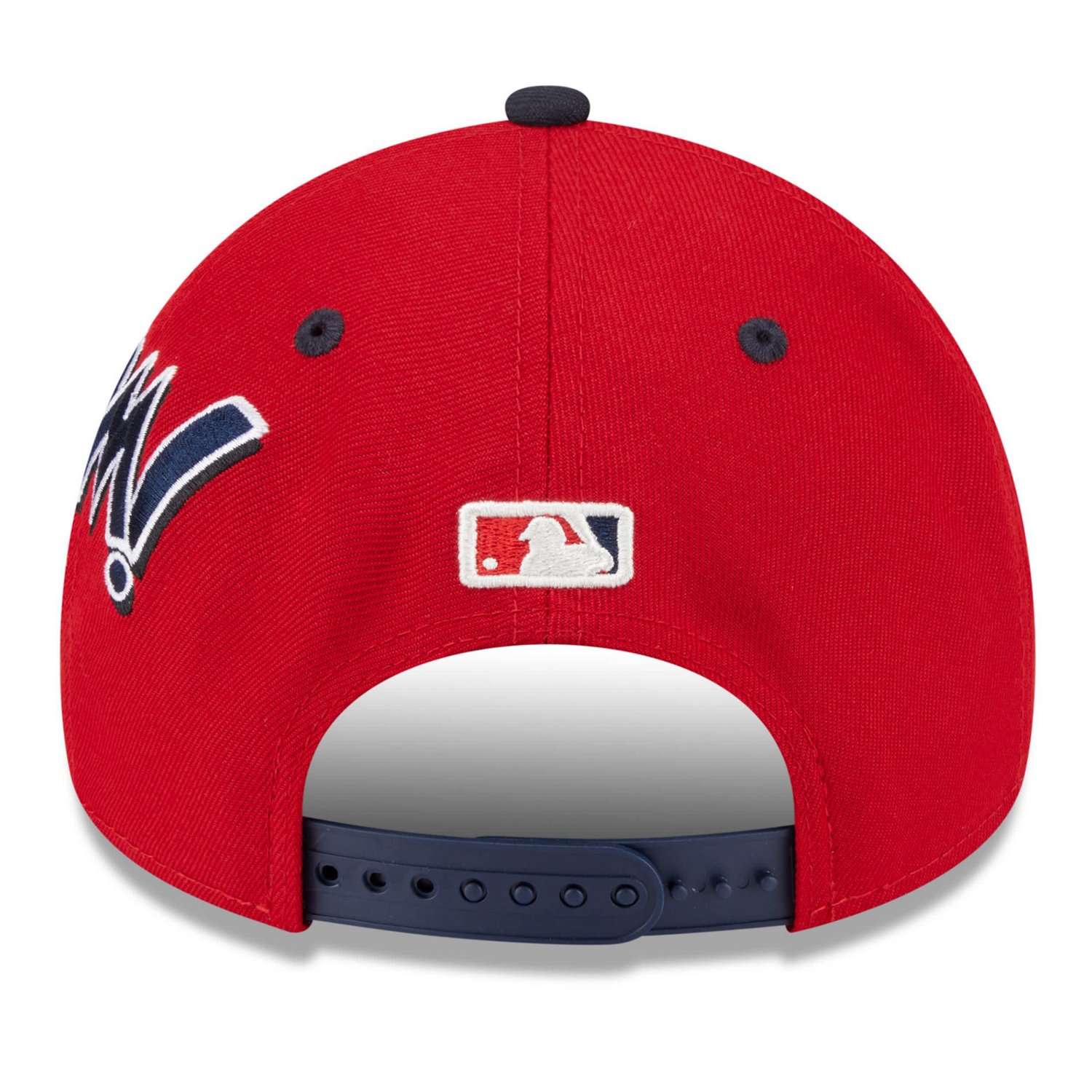 Youth New Era Navy Washington Nationals 2025 MLB Diamond Hero Edition A-Frame 9FORTY Adjustable Hat - view number 4