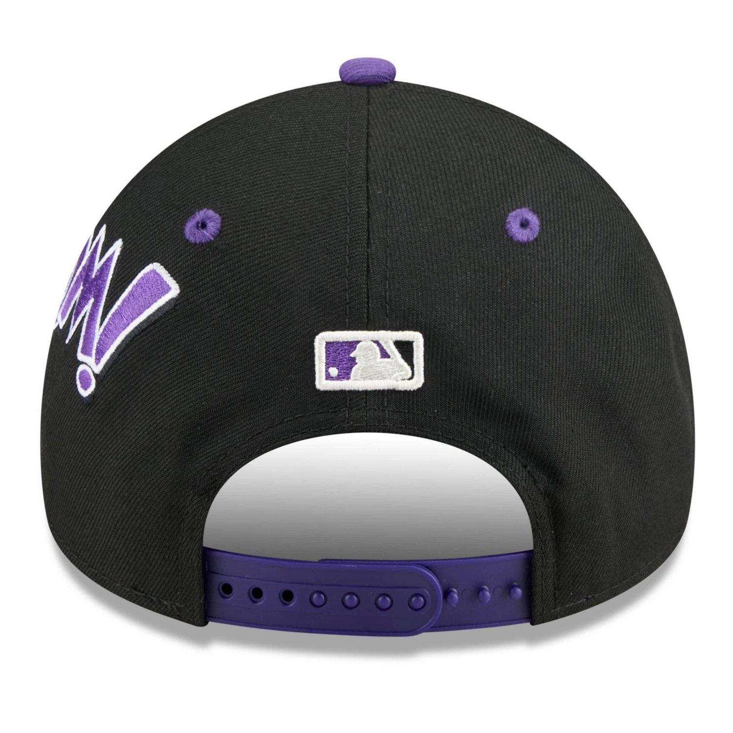 Youth New Era Purple Colorado Rockies 2025 MLB Diamond Hero Edition A-Frame 9FORTY Adjustable Hat - view number 4