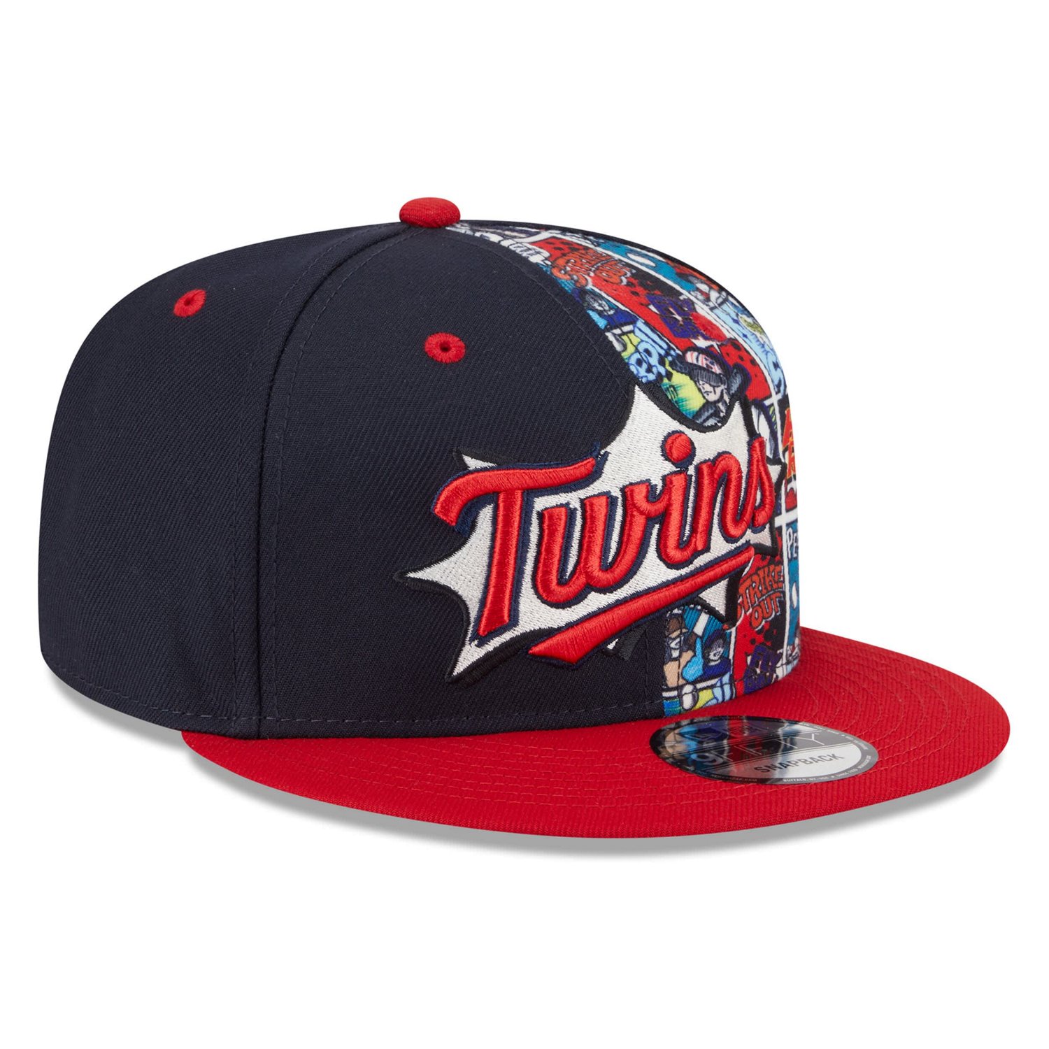 Youth New Era Red Minnesota Twins 2025 MLB Diamond Hero Edition 9FIFTY Snapback Hat - view number 3
