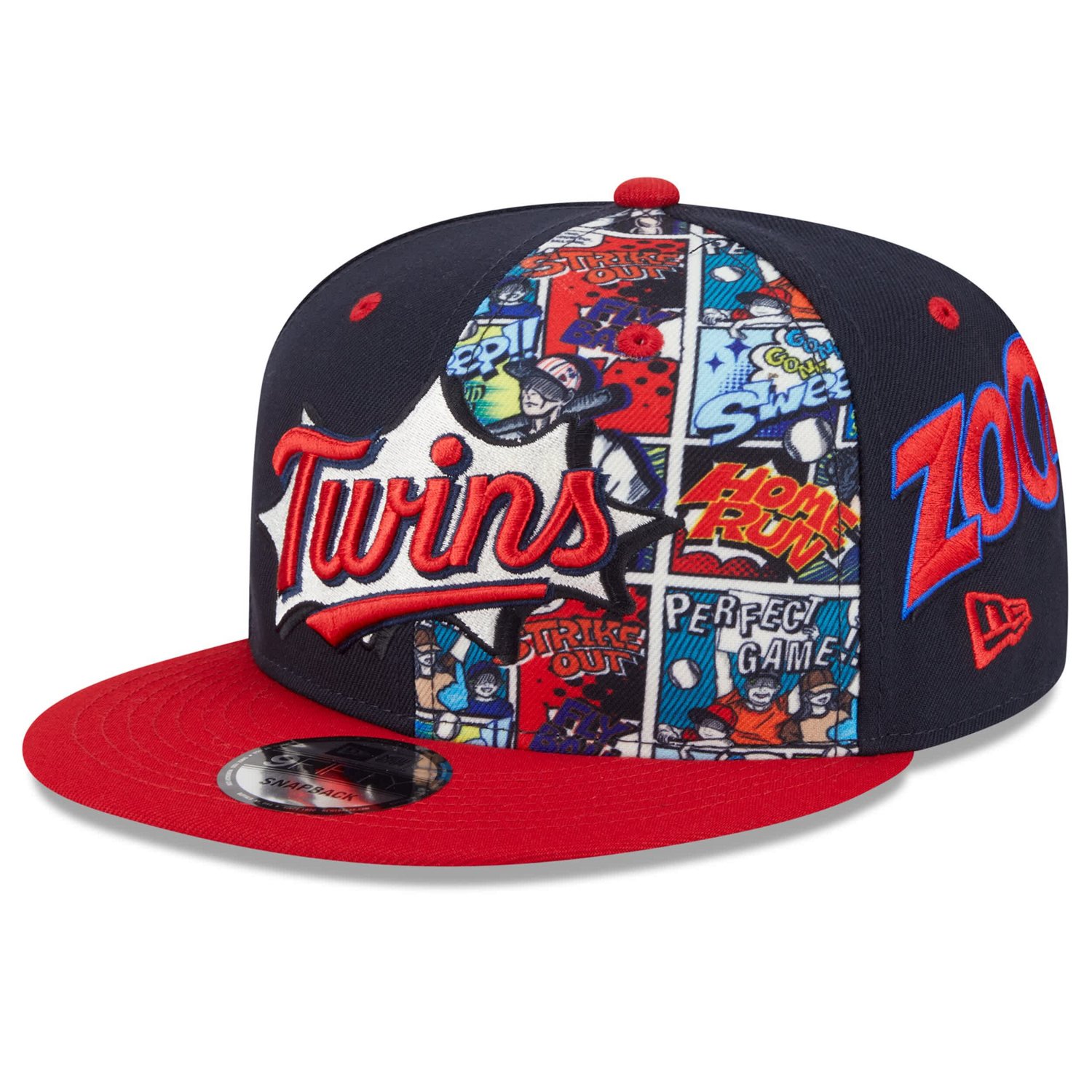 Youth New Era Red Minnesota Twins 2025 MLB Diamond Hero Edition 9FIFTY Snapback Hat