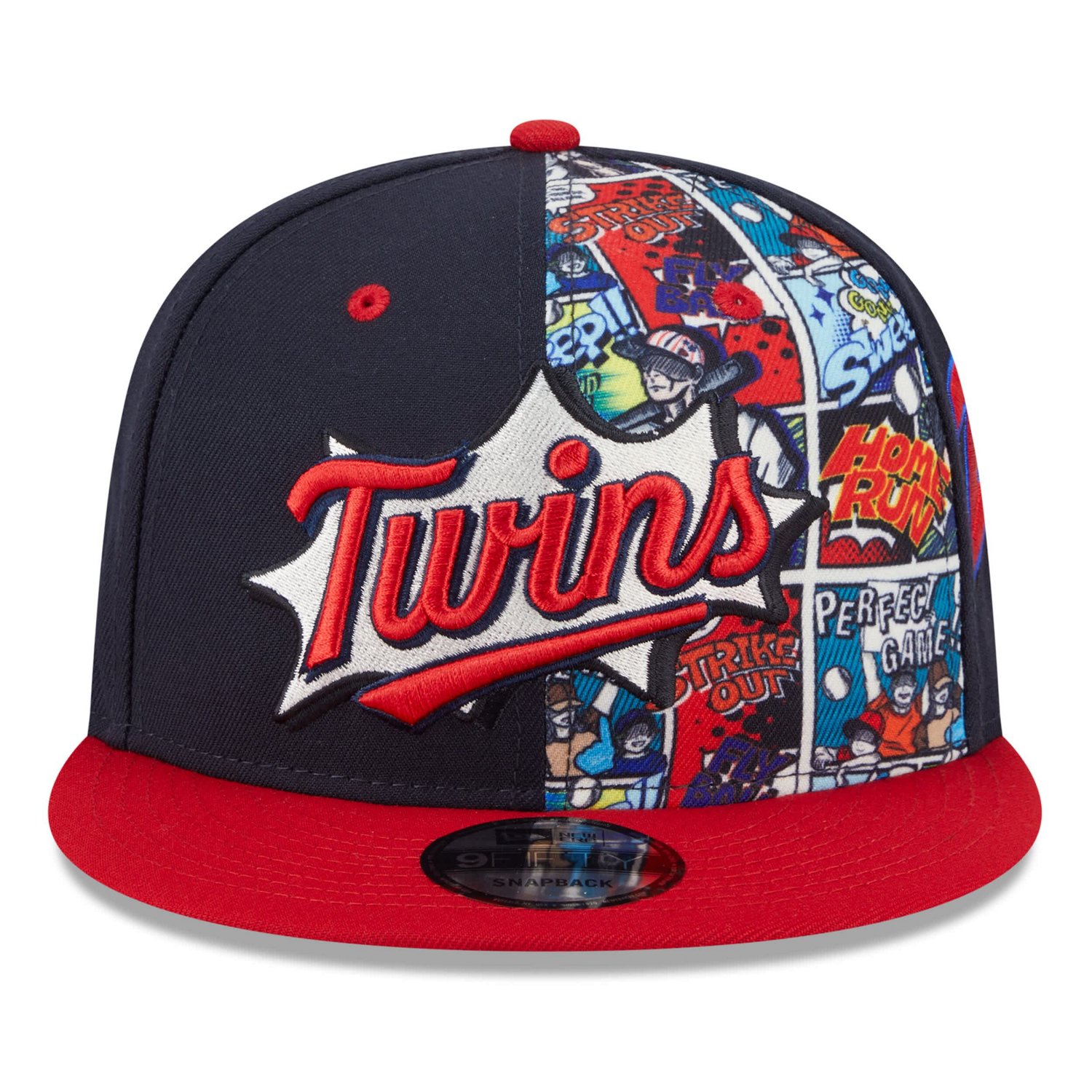 Youth New Era Red Minnesota Twins 2025 MLB Diamond Hero Edition 9FIFTY Snapback Hat - view number 2