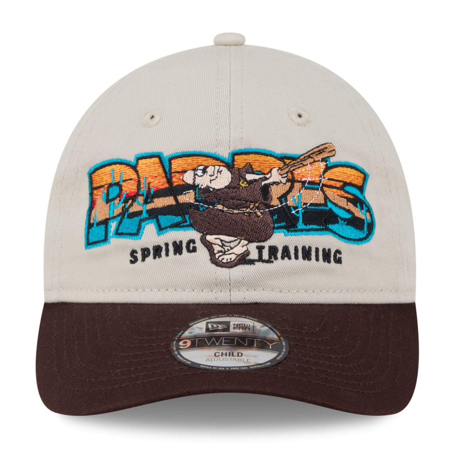 Youth New Era San Diego Padres 2026 Spring Training Fan Pack Batter 9TWENTY Adjustable Hat - view number 2