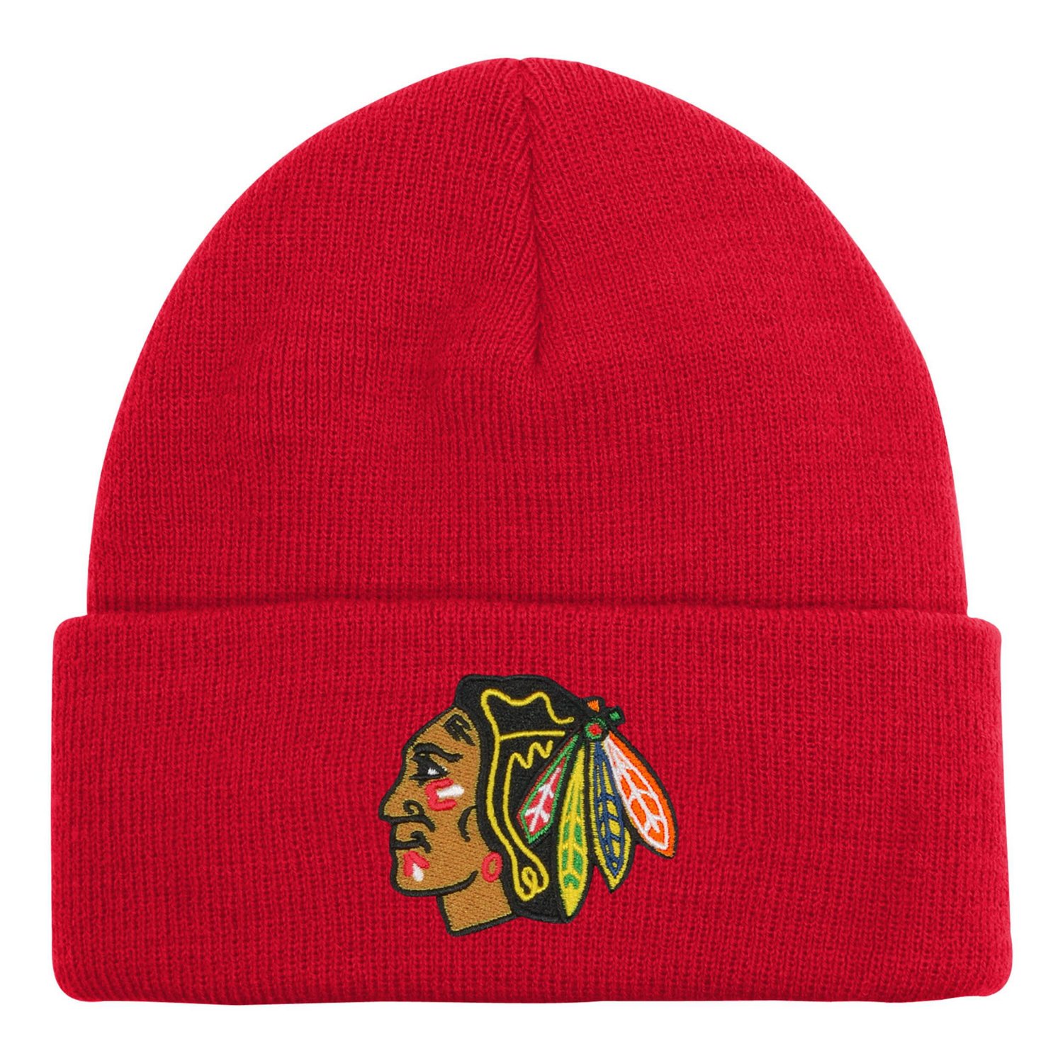 Youth Outerstuff Chicago Blackhawks 20 Essential Cuffed Knit Hat