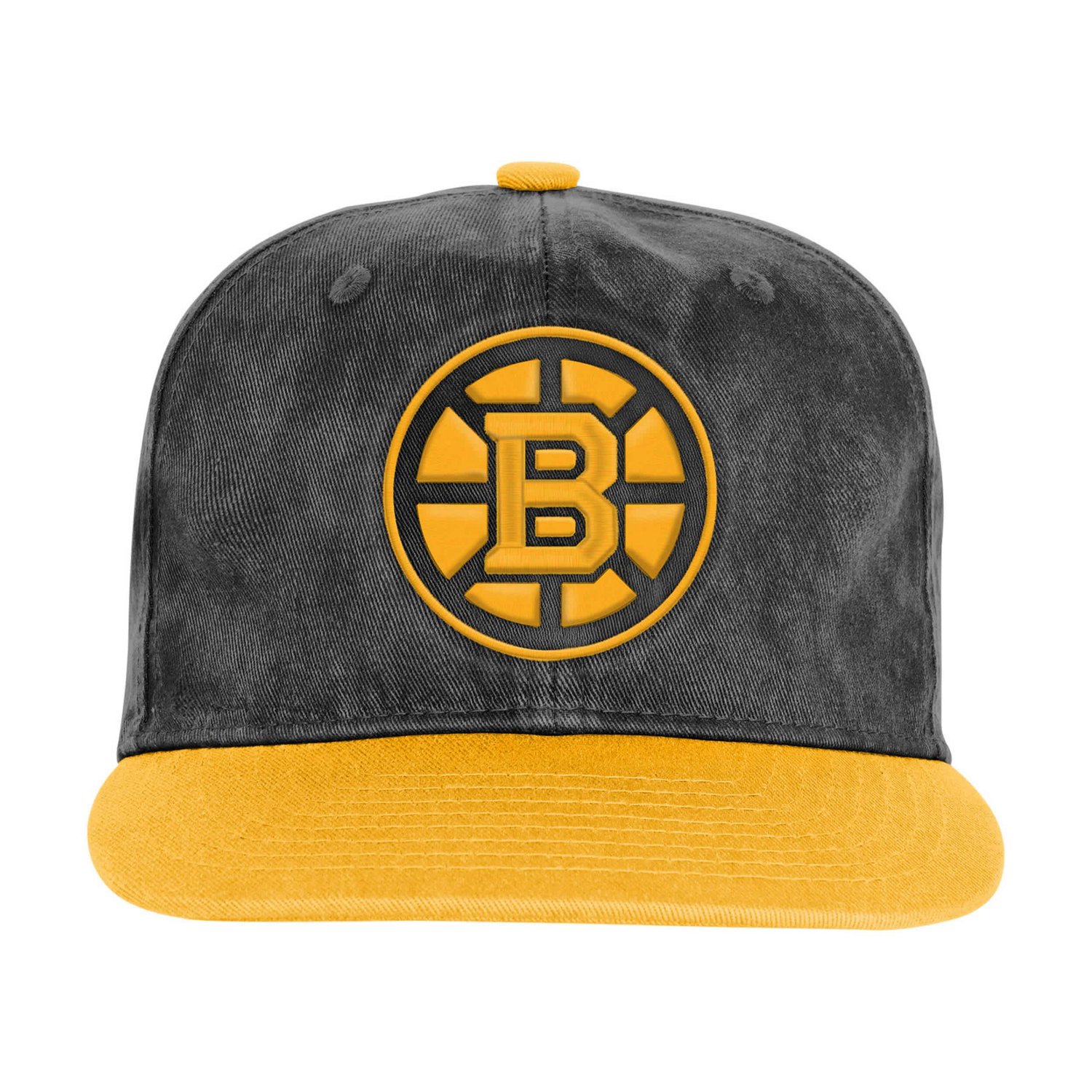 Youth Outerstuff Gold Boston Bruins True Retro Deadstock Adjustable Hat - view number 2