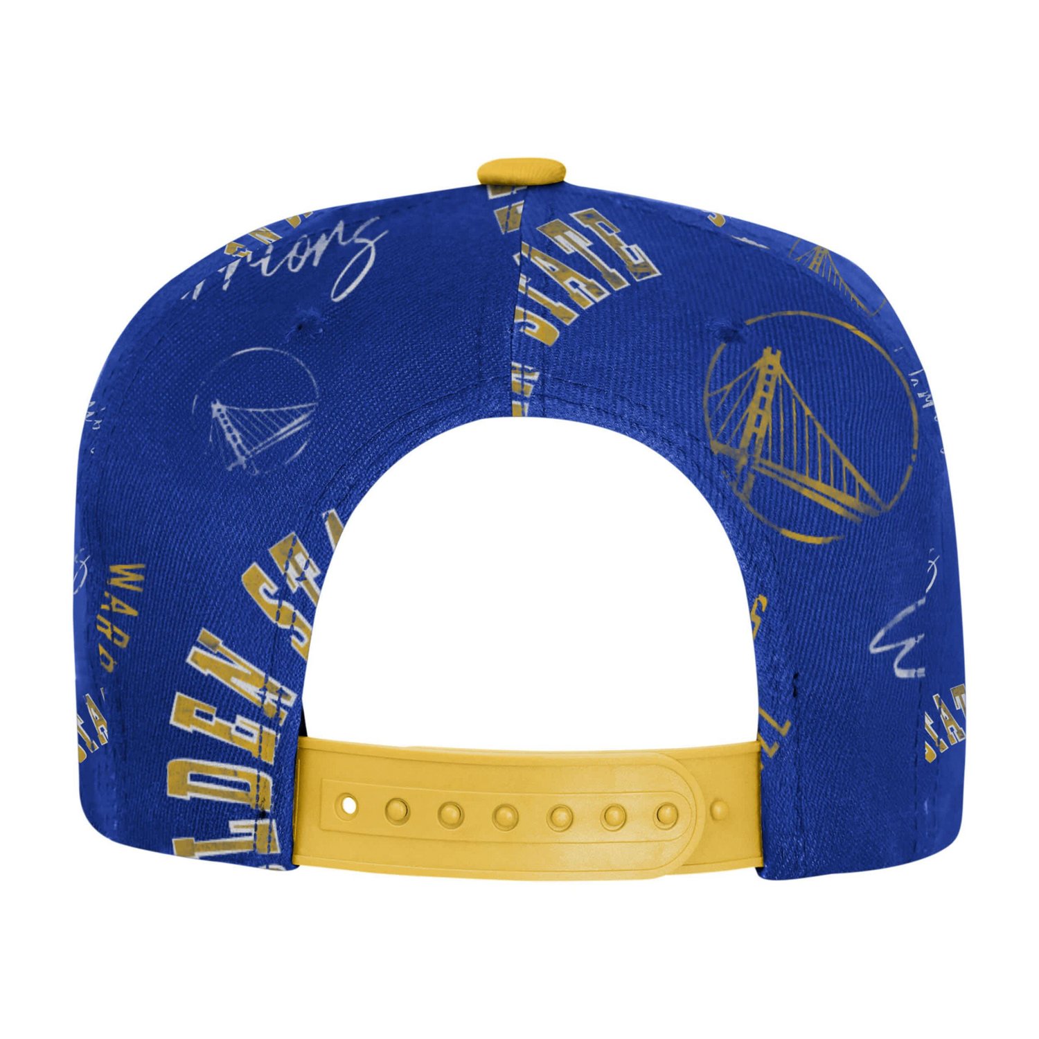 Youth Outerstuff Golden State Warriors Street Hooper Allover Print Snapback Hat - view number 3