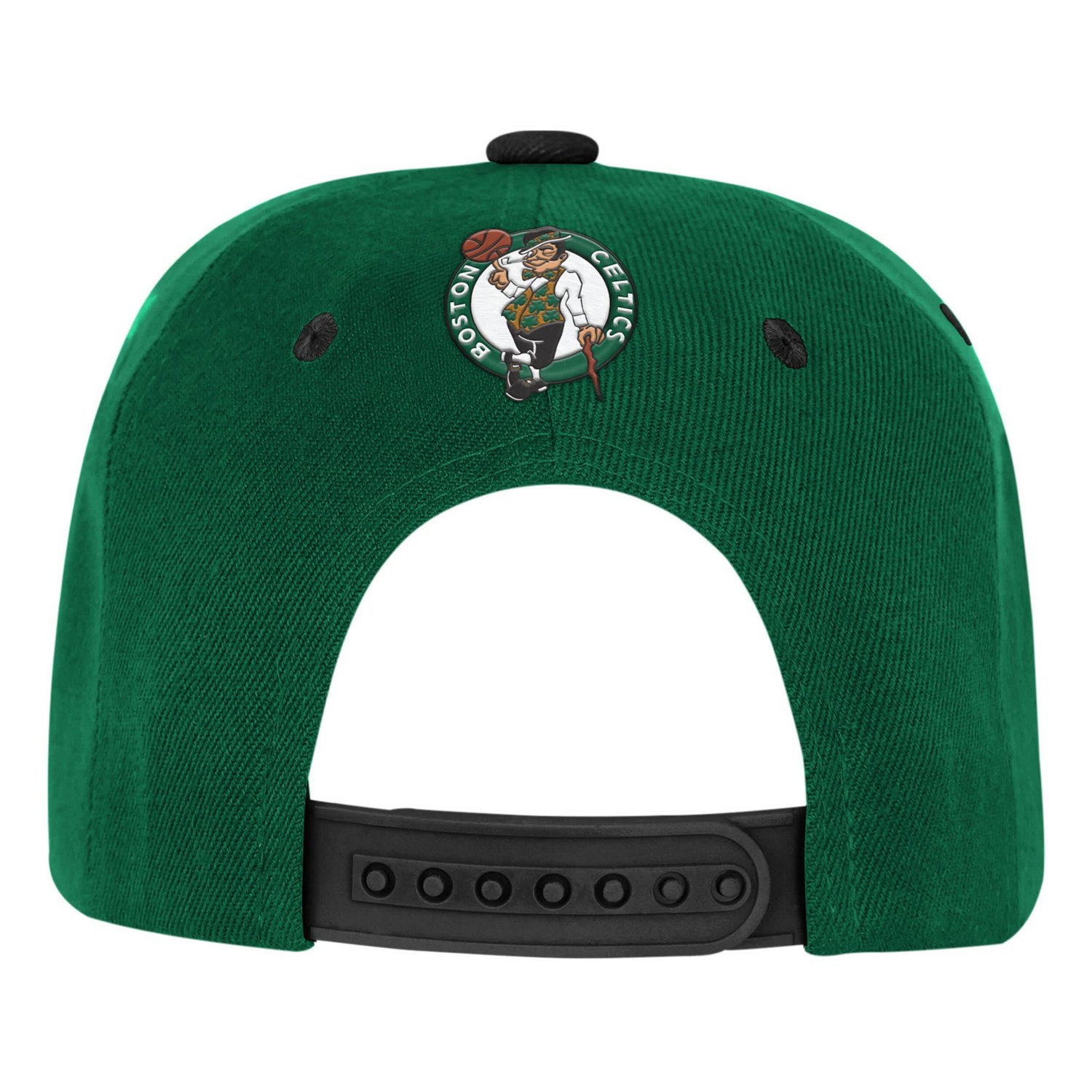 Youth Outerstuff Kelly Black Boston Celtics Two-Tone Snapback Hat - view number 3