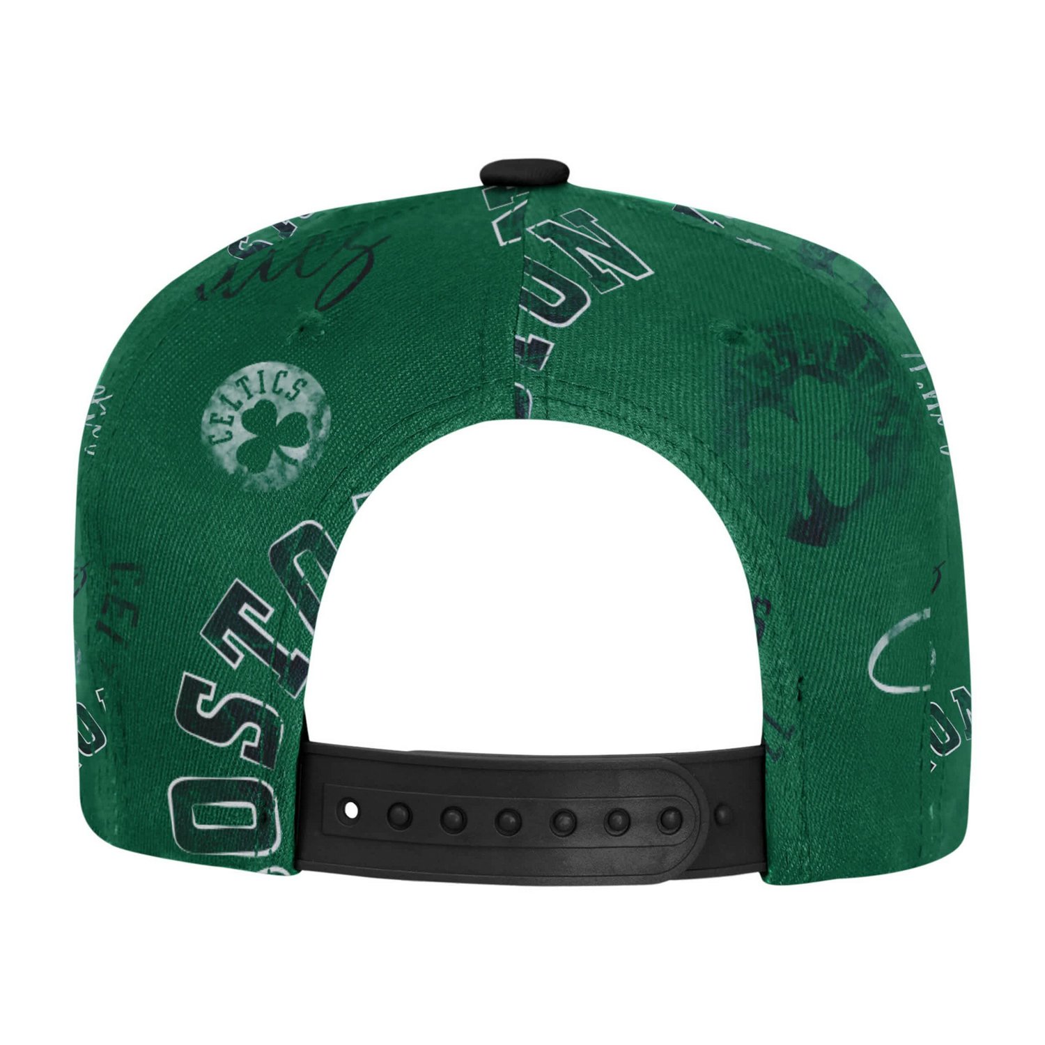 Youth Outerstuff Kelly Boston Celtics Street Hooper Allover Print Snapback Hat - view number 3