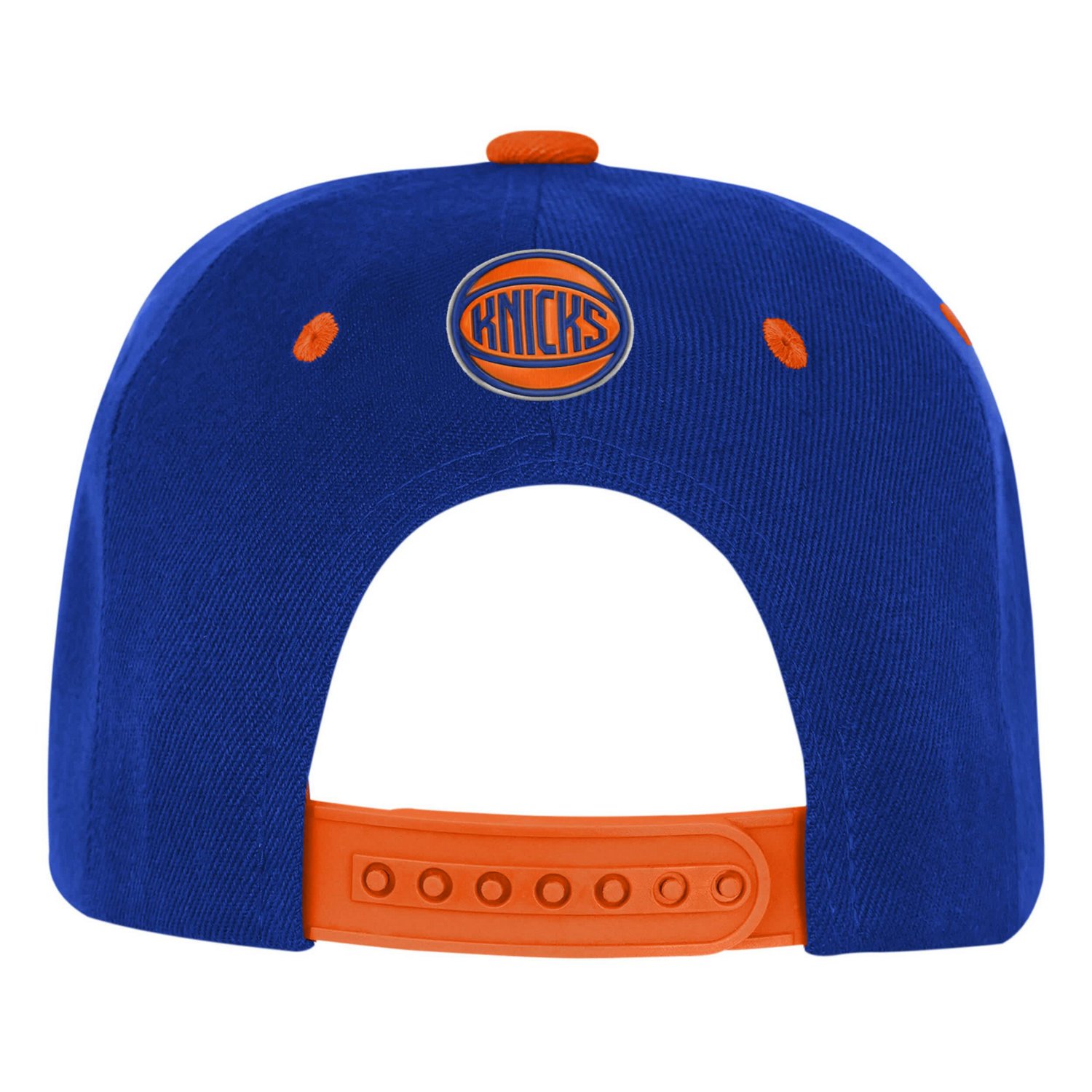Youth Outerstuff Orange New York Knicks Two-Tone Snapback Hat - view number 3