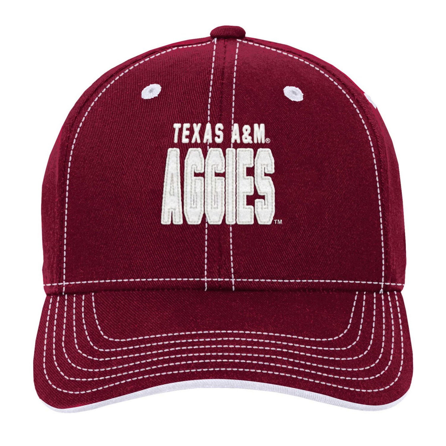 Youth Texas AM Aggies Old School Slouch Adjustable Hat - view number 2