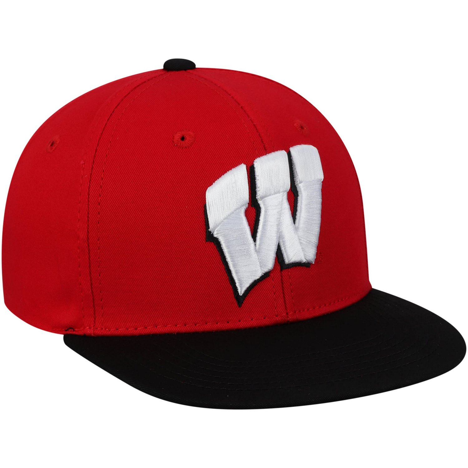 Youth Top of the World Wisconsin Badgers Maverick Snapback Adjustable Hat - view number 3