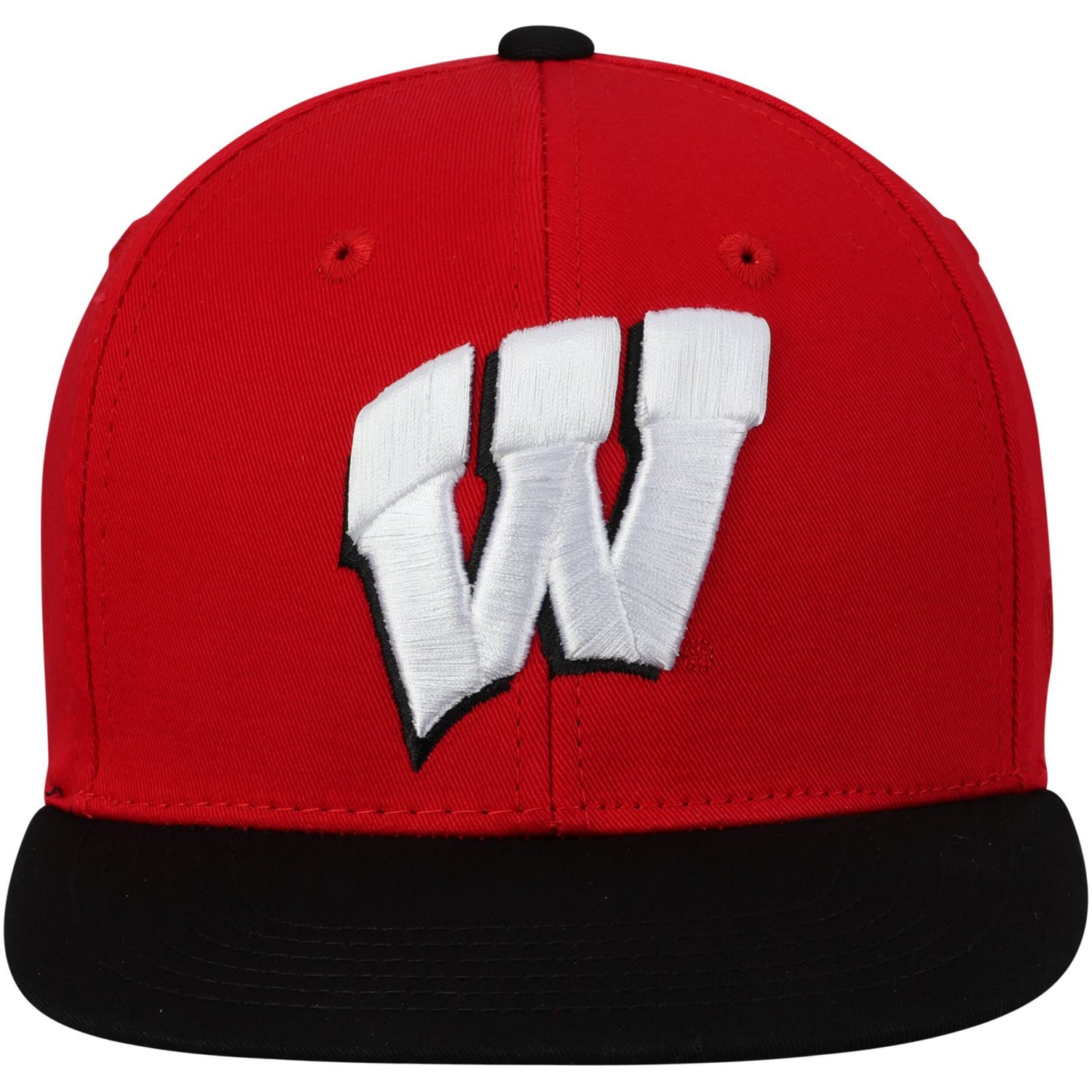 Youth Top of the World Wisconsin Badgers Maverick Snapback Adjustable Hat - view number 2