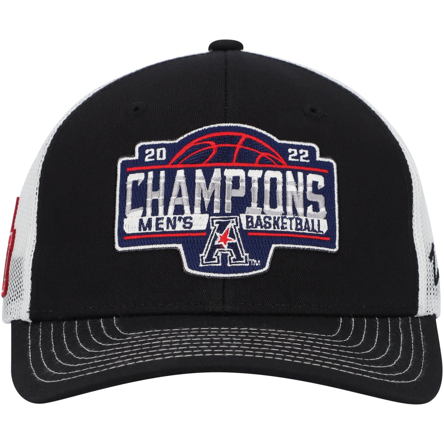Zephyr /White Houston Cougars 2022 AAC Basketball Conference Tournament Champions Locker Room Adjustable Hat