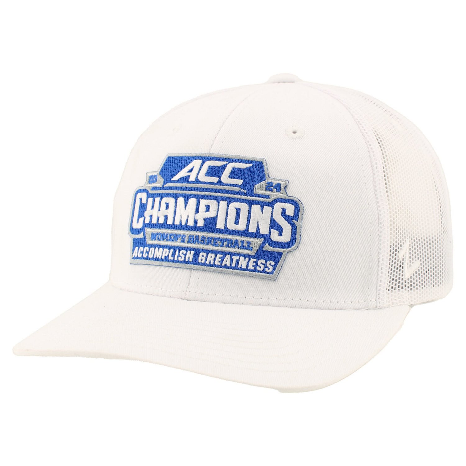 Zephyr Notre Dame Fighting Irish 2024 ACC Women's Basketball Conference Tournament Champions Locker Room Adjustable Trucker Hat
