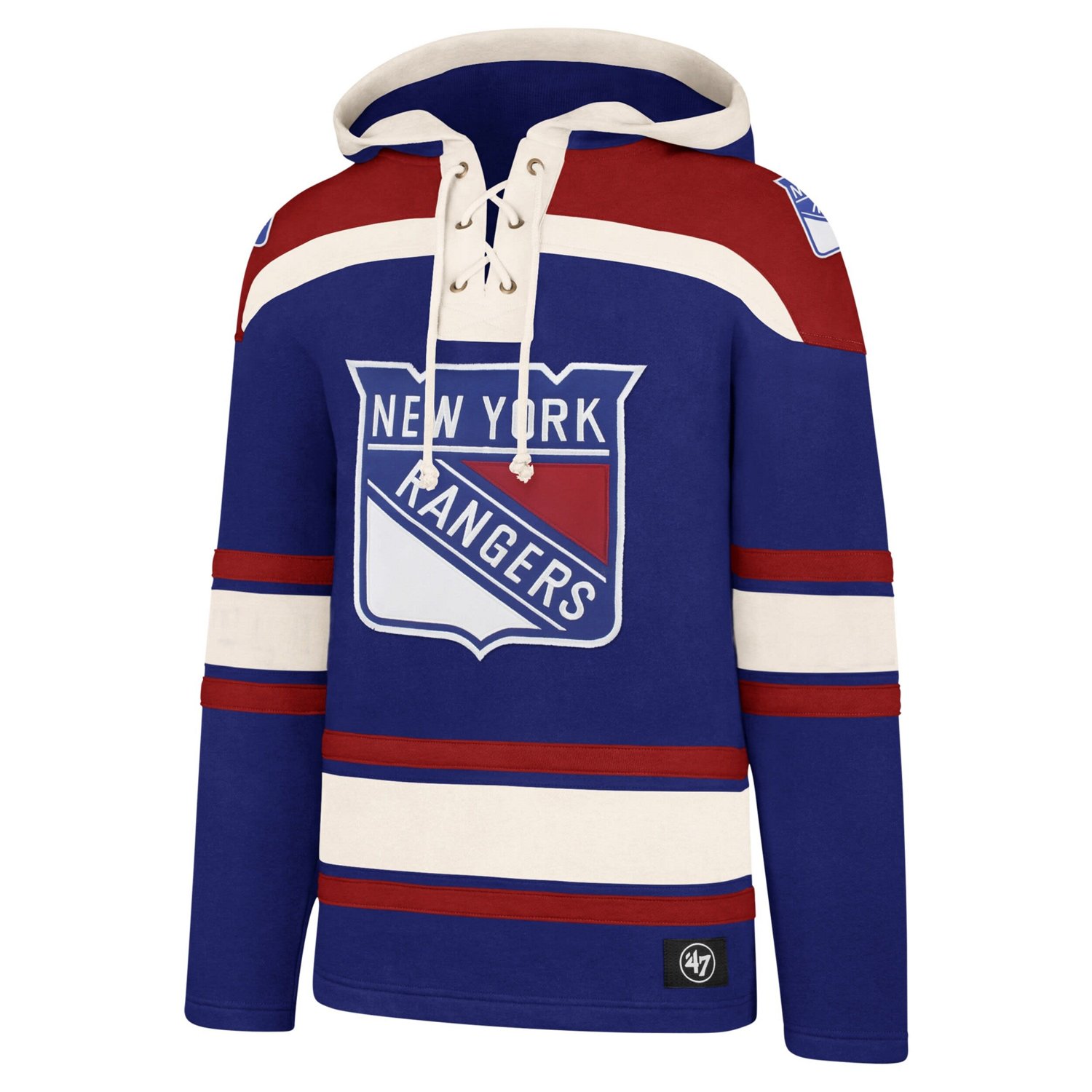 '47 New York Rangers Big  Tall Superior Lacer Pullover Hoodie                                                                    - view number 2