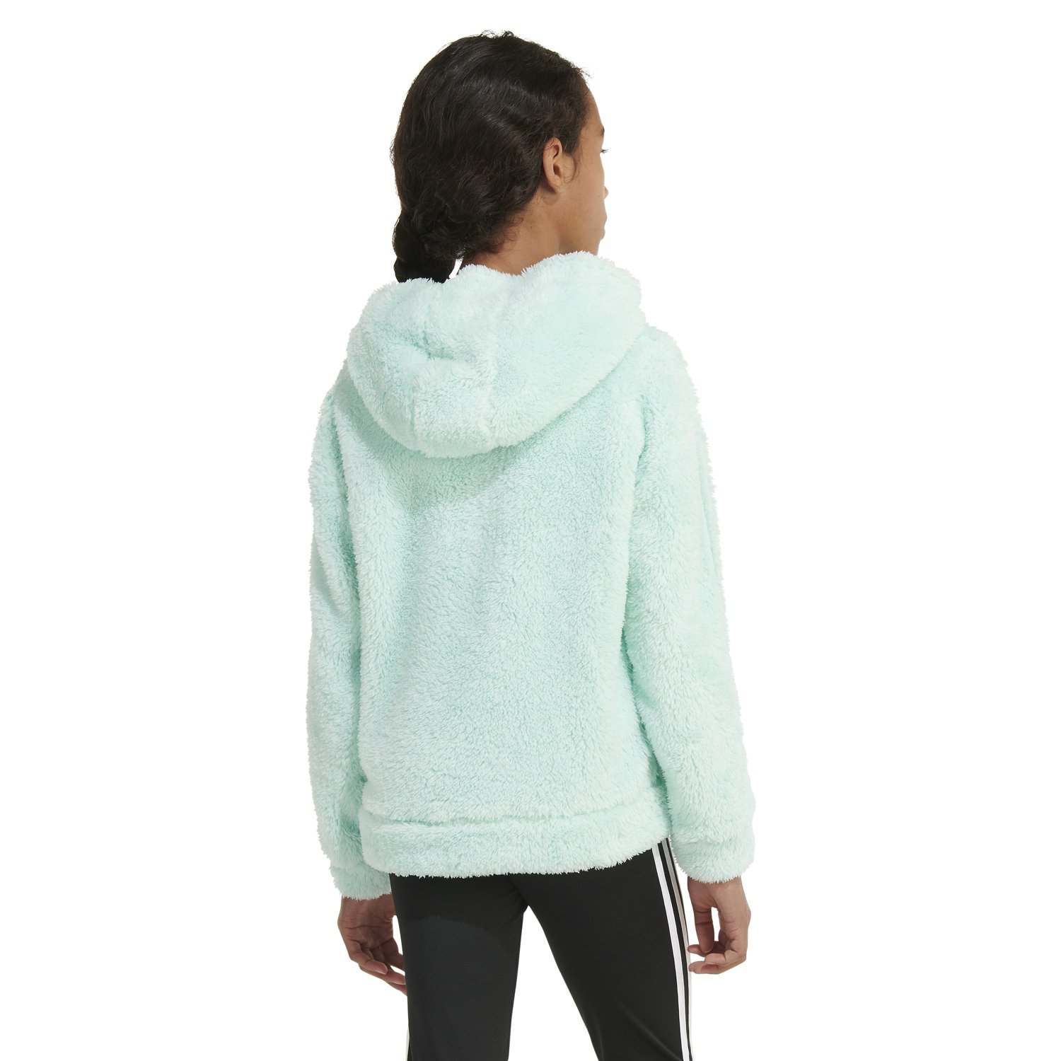 Adidas sherpa hoodie on sale sweatshirt