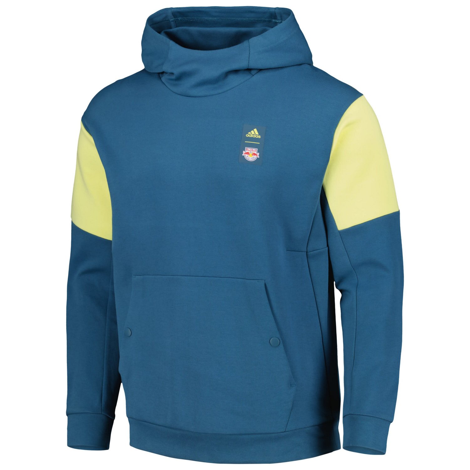 adidas New York Red Bulls 2023 Player Travel Pullover Hoodie - view number 2