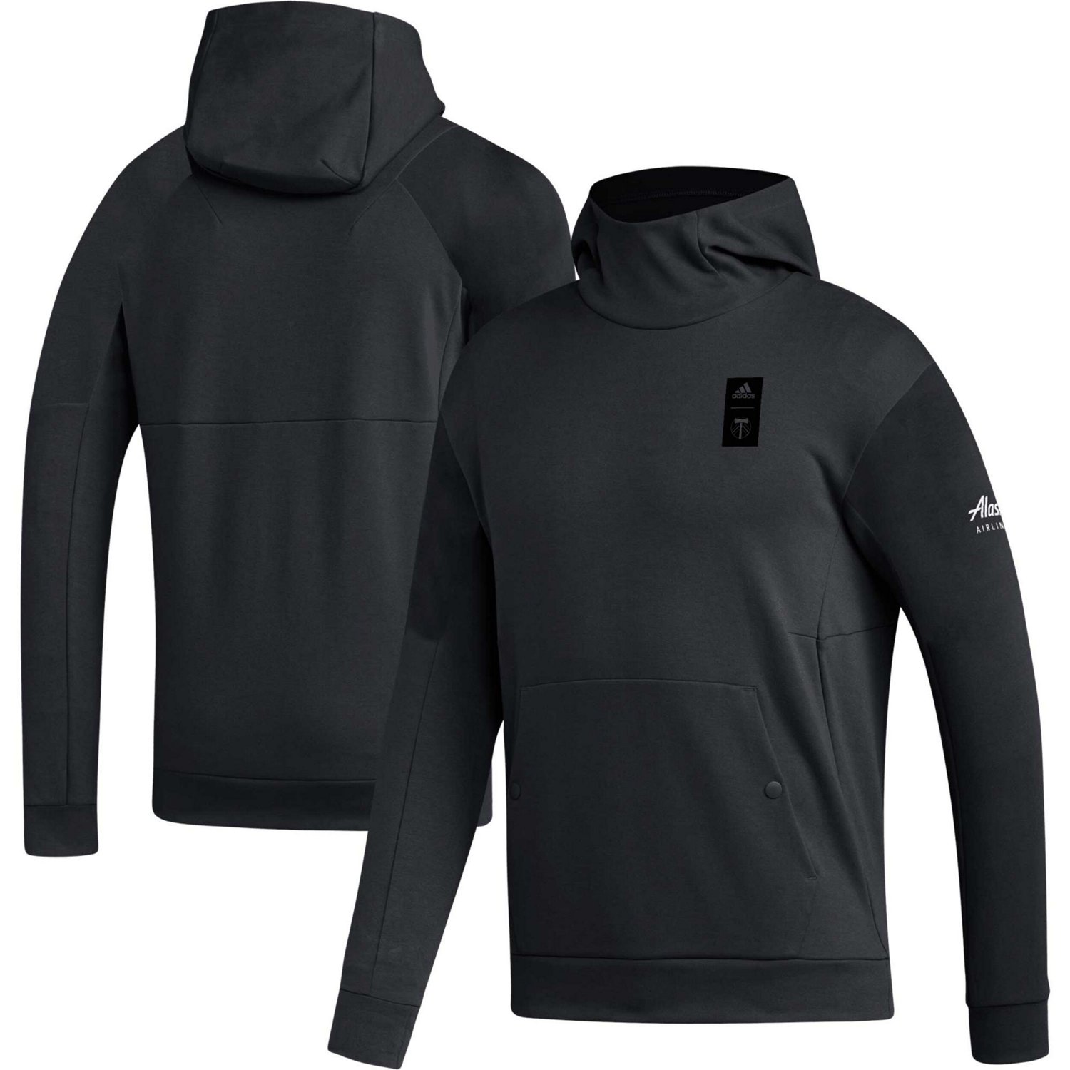 adidas Portland Timbers 2023 Player Travel Pullover Hoodie - view number 1